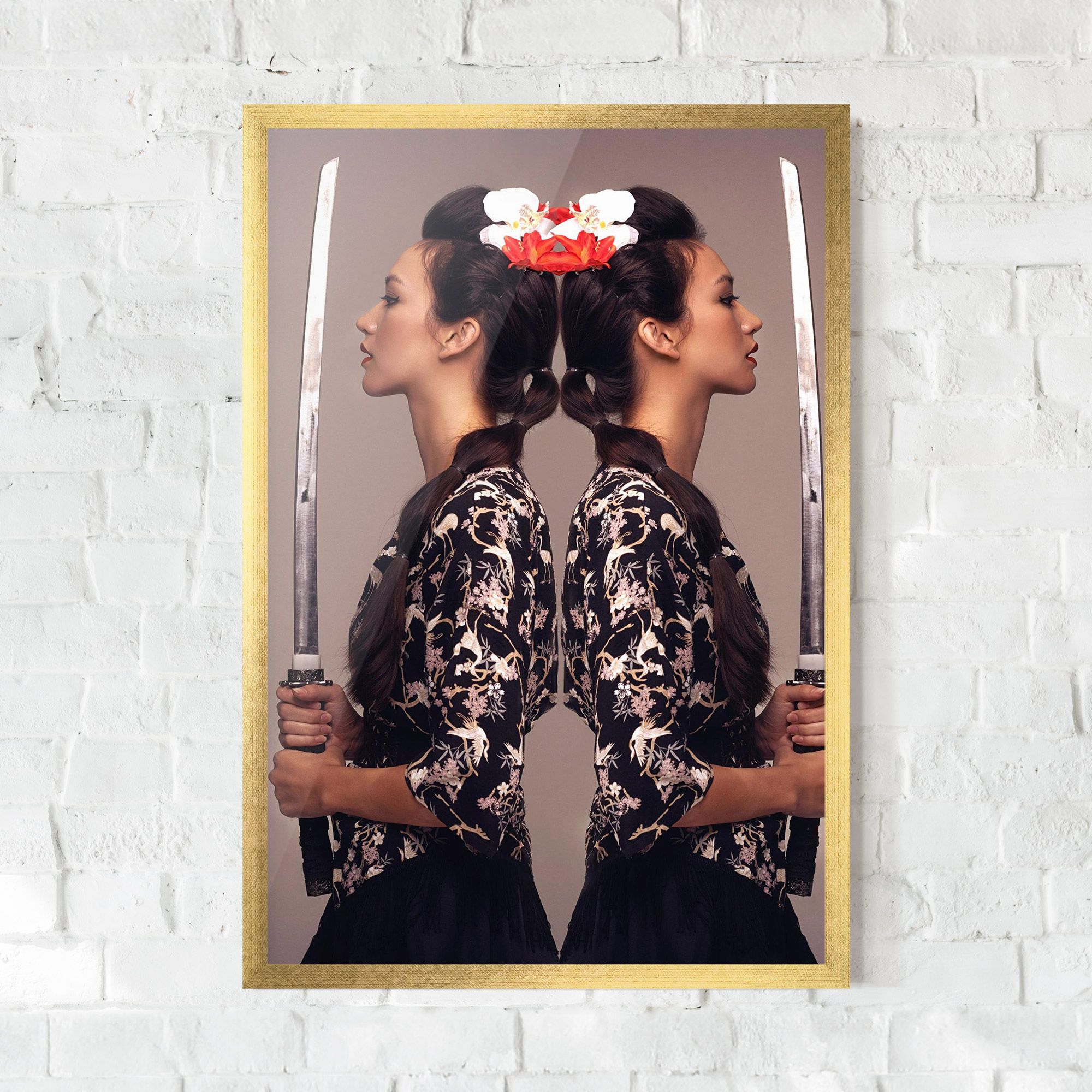 Warrior Mirrored Woman mockup 0