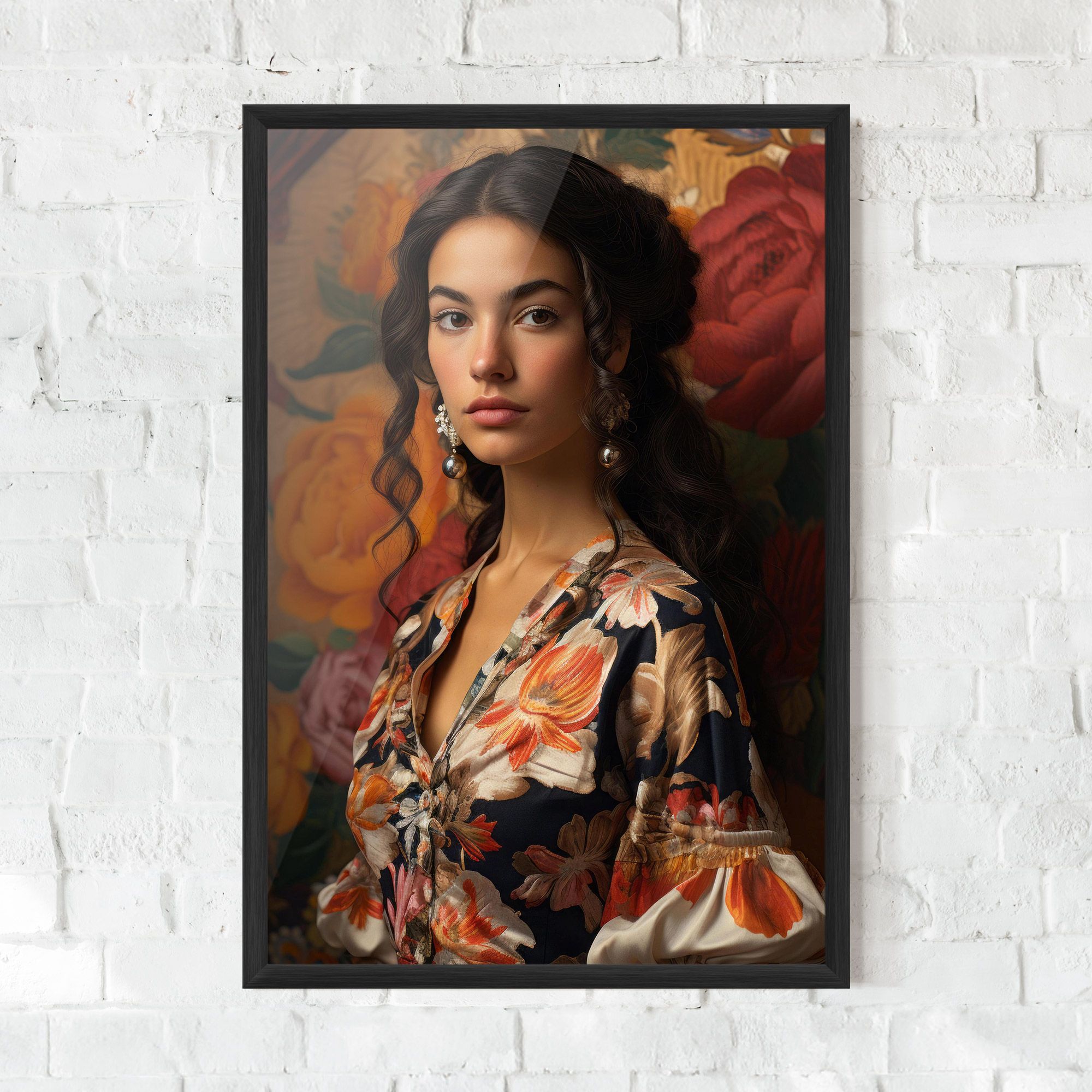 Floral Dress Lady mockup 0