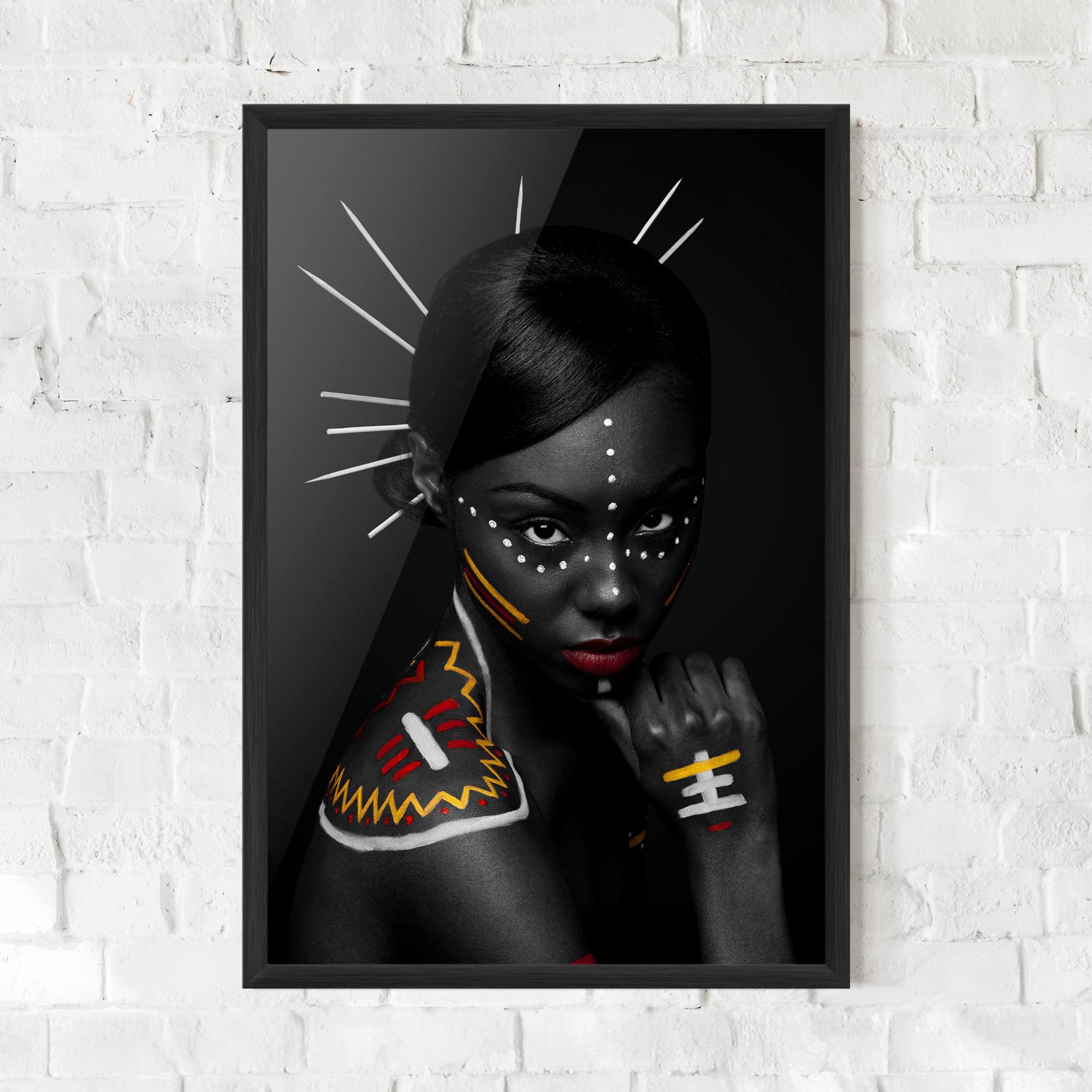 Gerahmte Poster Tribal Beauty mockup 0