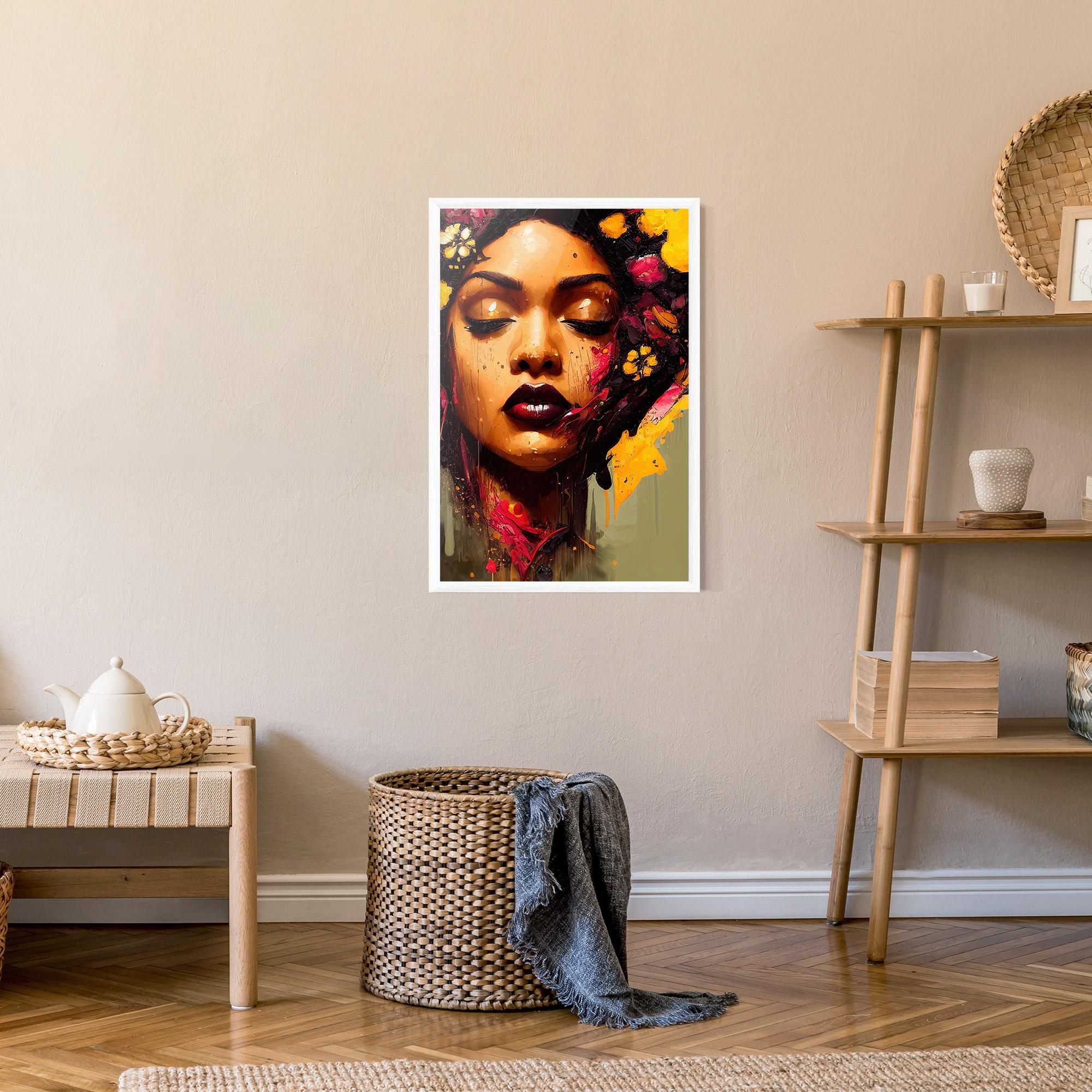 Gerahmte Poster Ebony Woman mockup 9