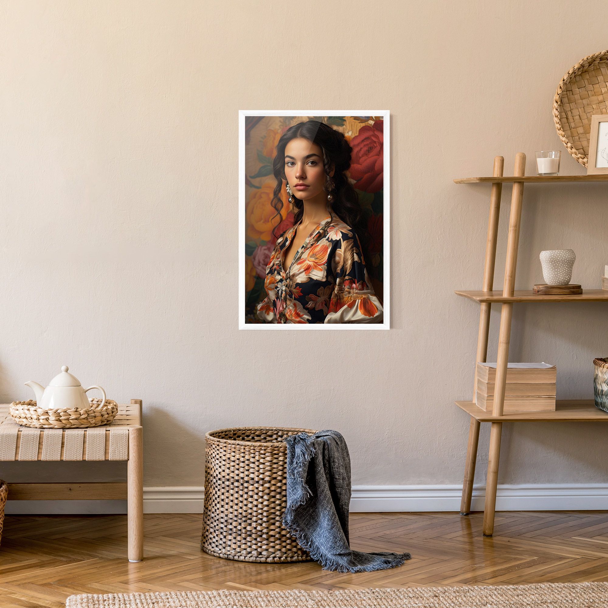 Floral Dress Lady mockup 9