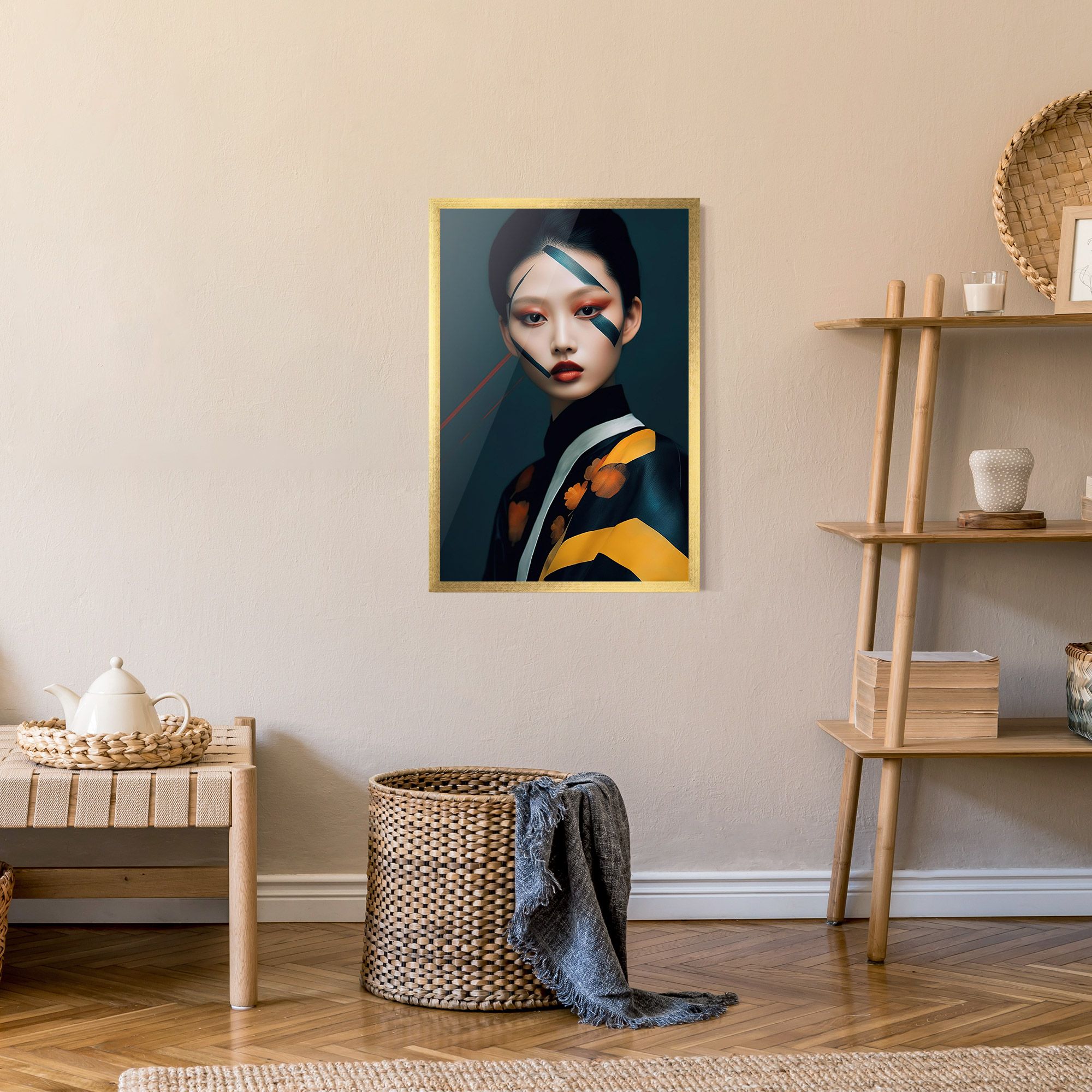 Asian Painted Woman mockup 9