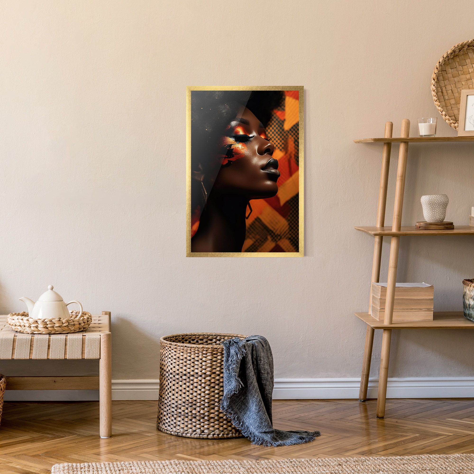Orange African Makeup mockup 9