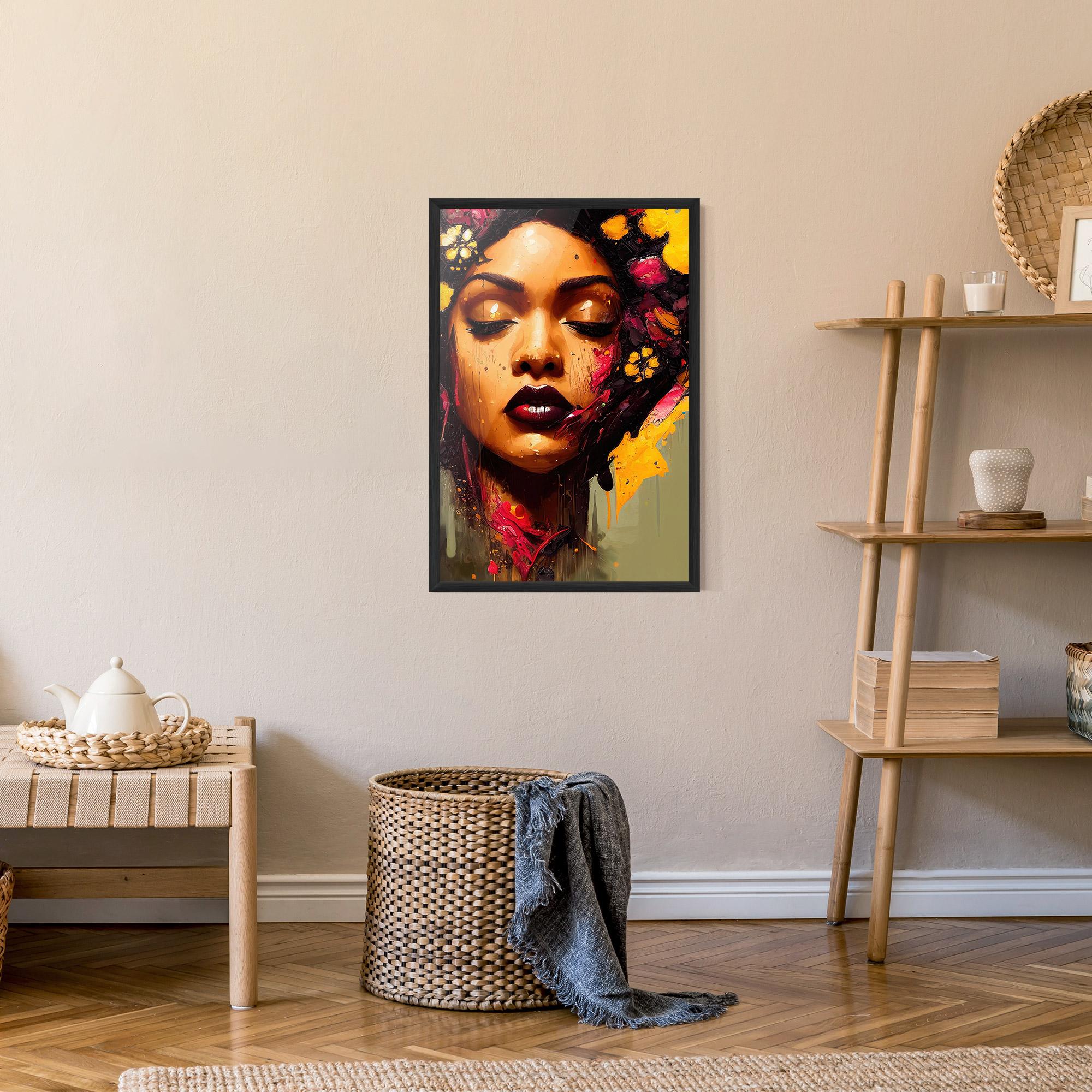Gerahmte Poster Ebony Woman mockup 9