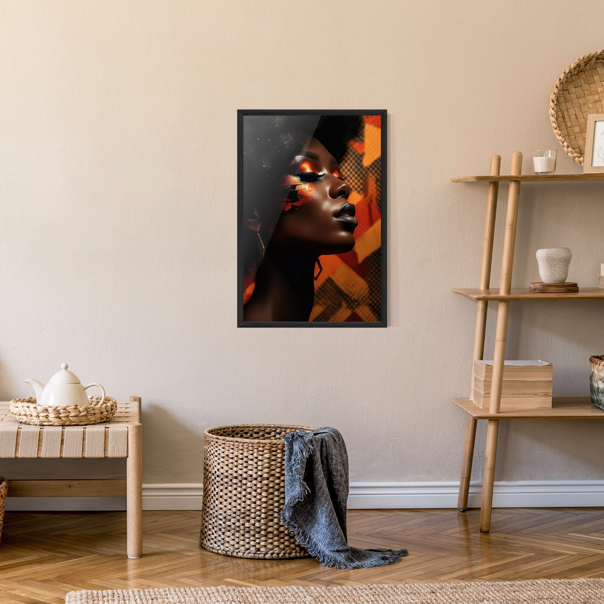 Orange African Makeup mockup 9