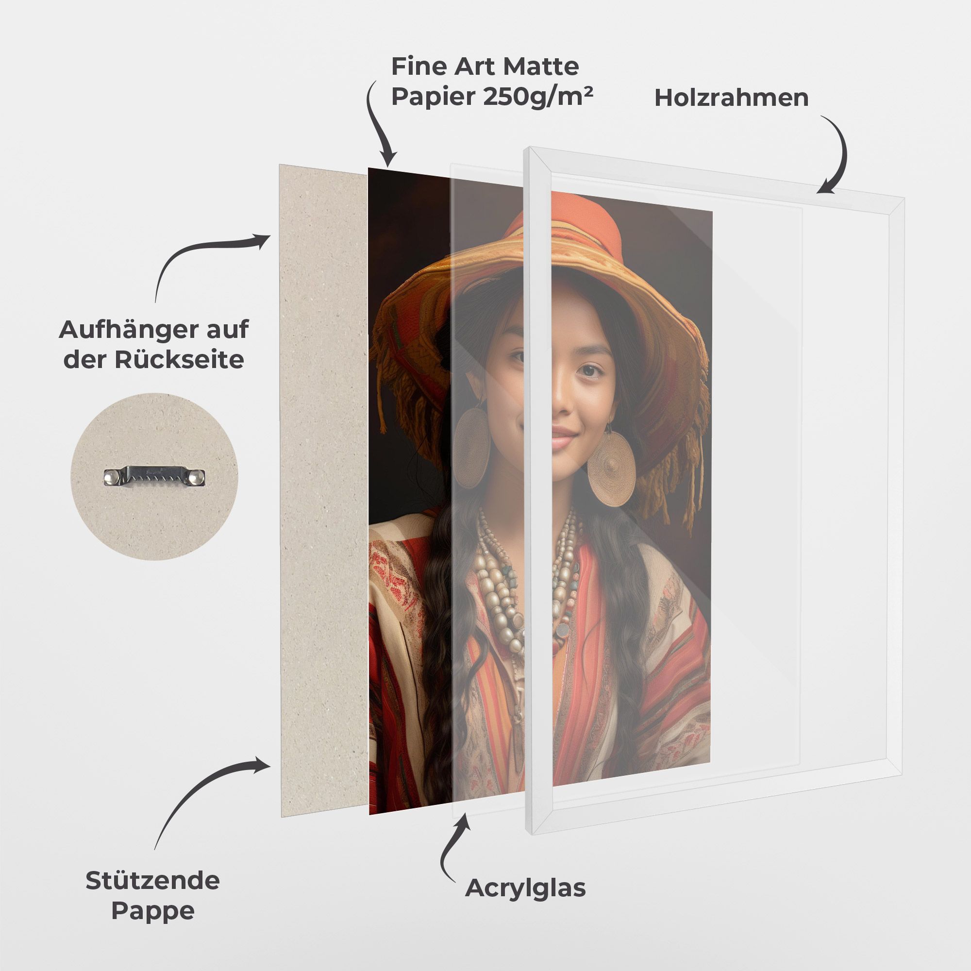 Colorful Earrings And Hat mockup 1