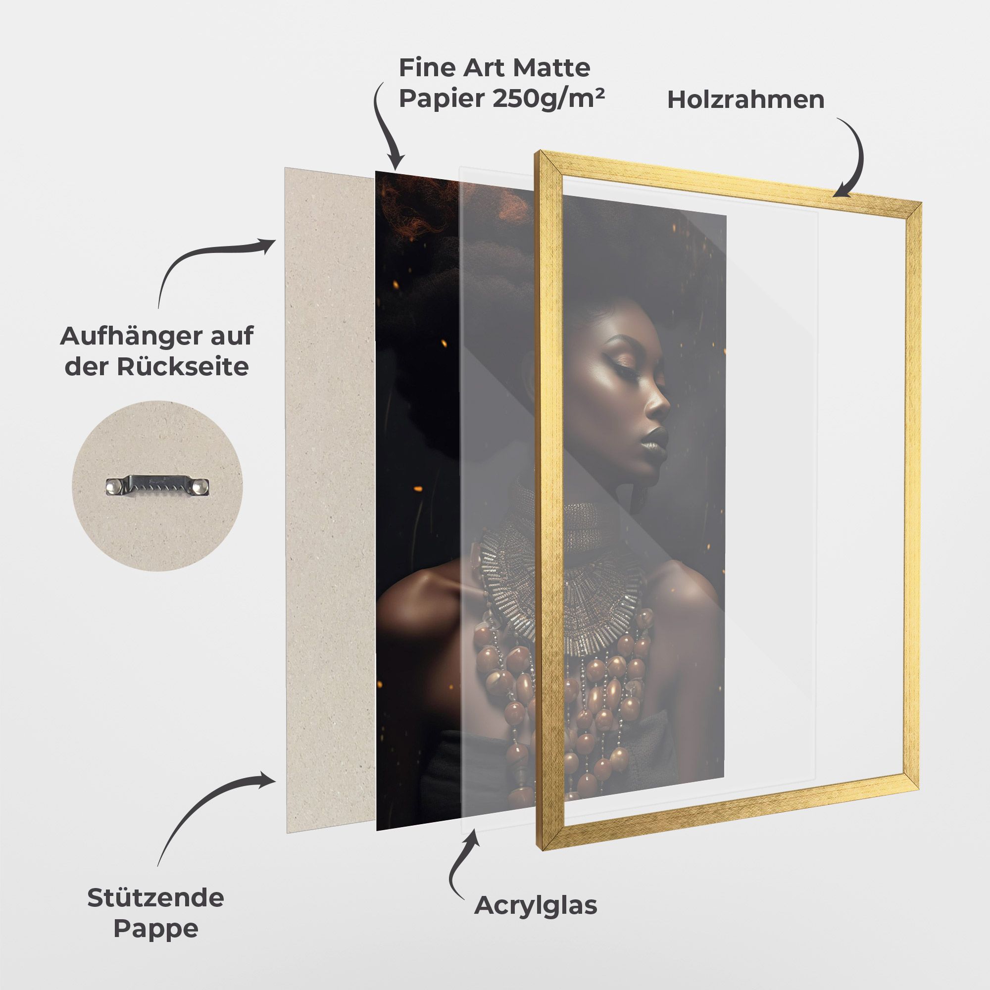 African Orange Necklace mockup 1