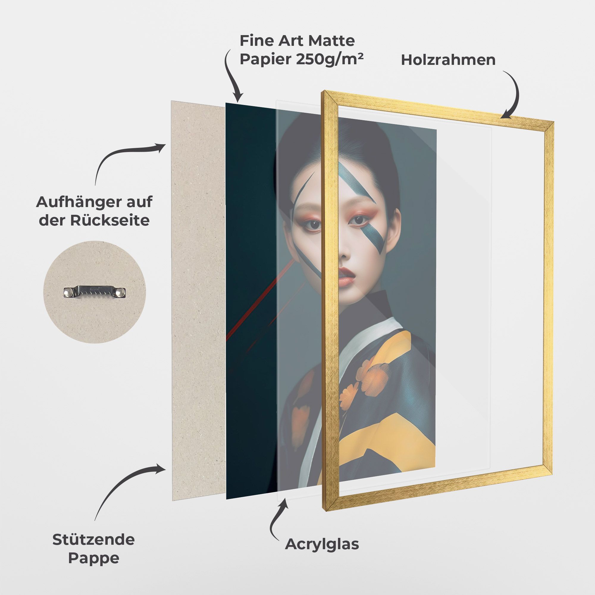 Asian Painted Woman mockup 1