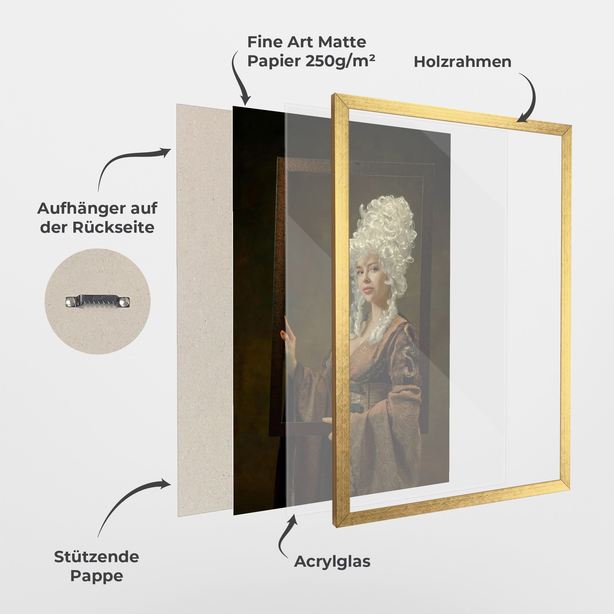 Medieval Young Woman mockup 1