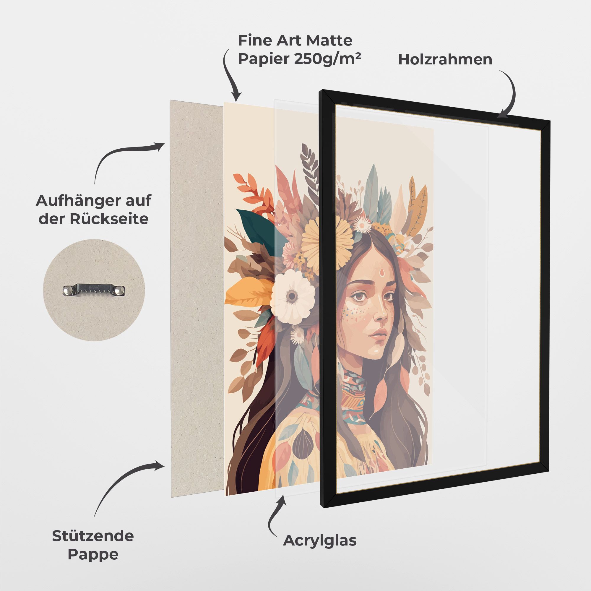 Boho Girl mockup 1
