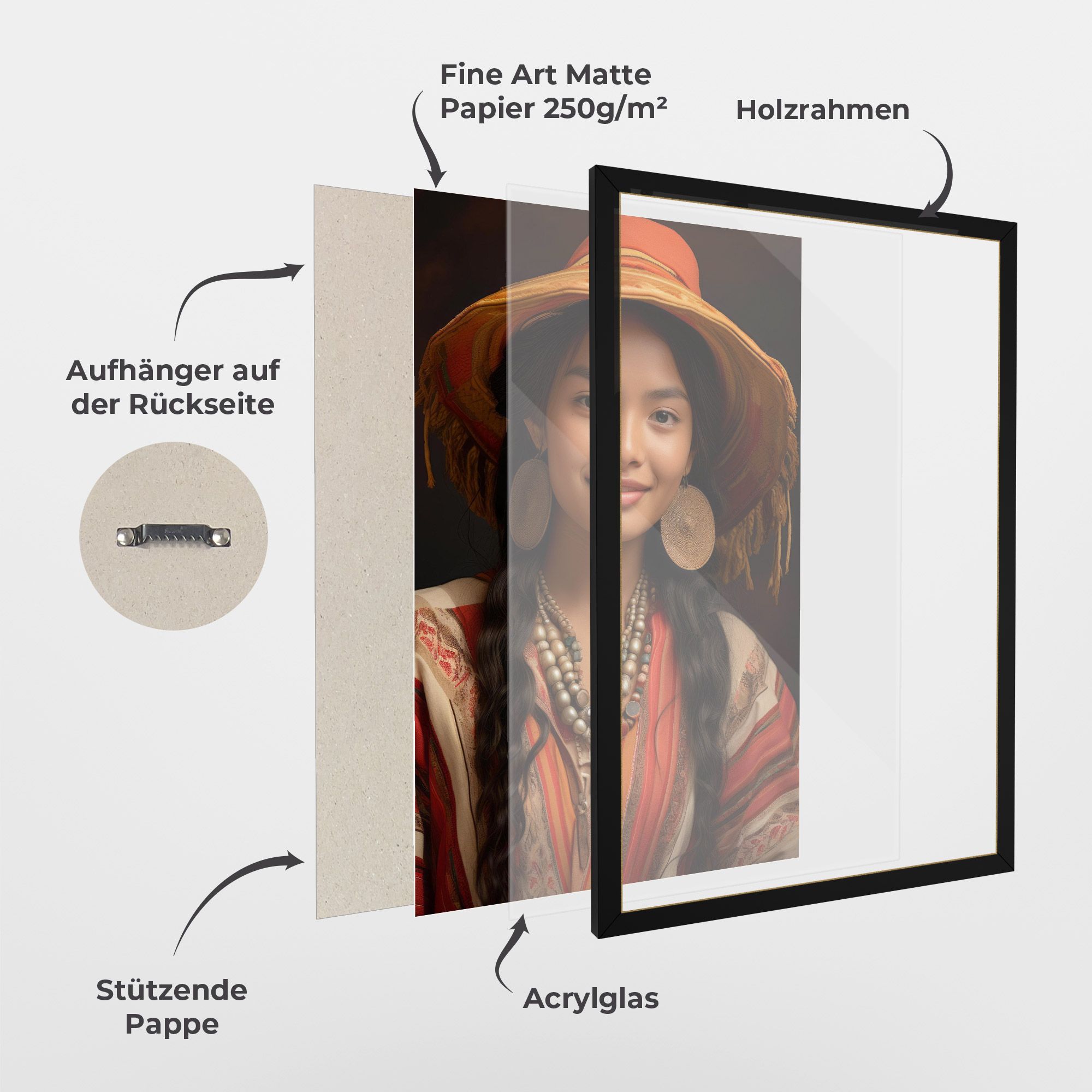 Colorful Earrings And Hat mockup 1