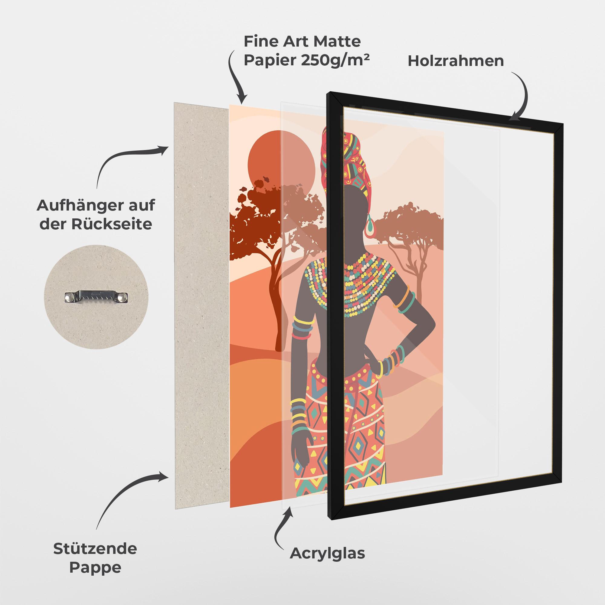 Gerahmte Poster Traditional Clothes mockup 1