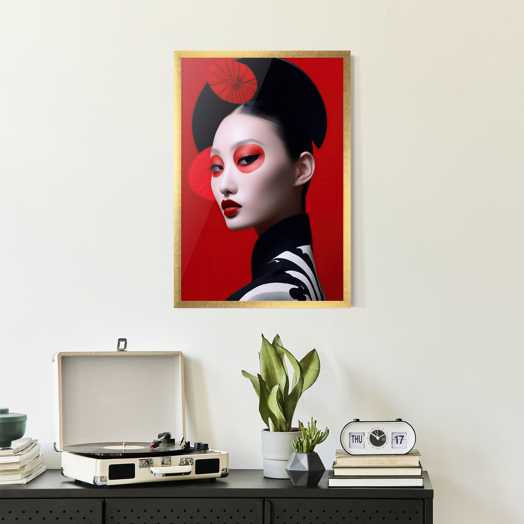 Asiatic Red Makeup mockup 2