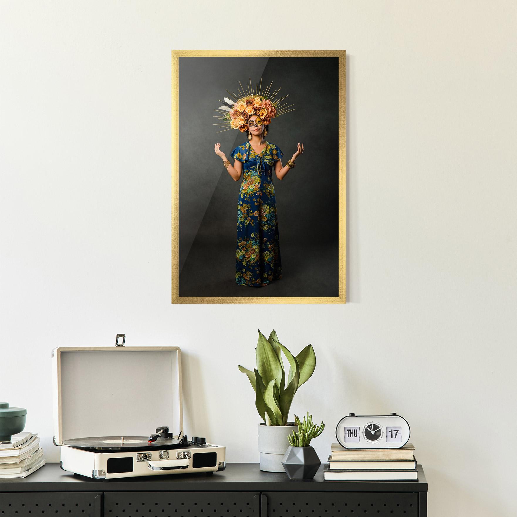 Gerahmte Poster Sugar Skull Makeup mockup 2