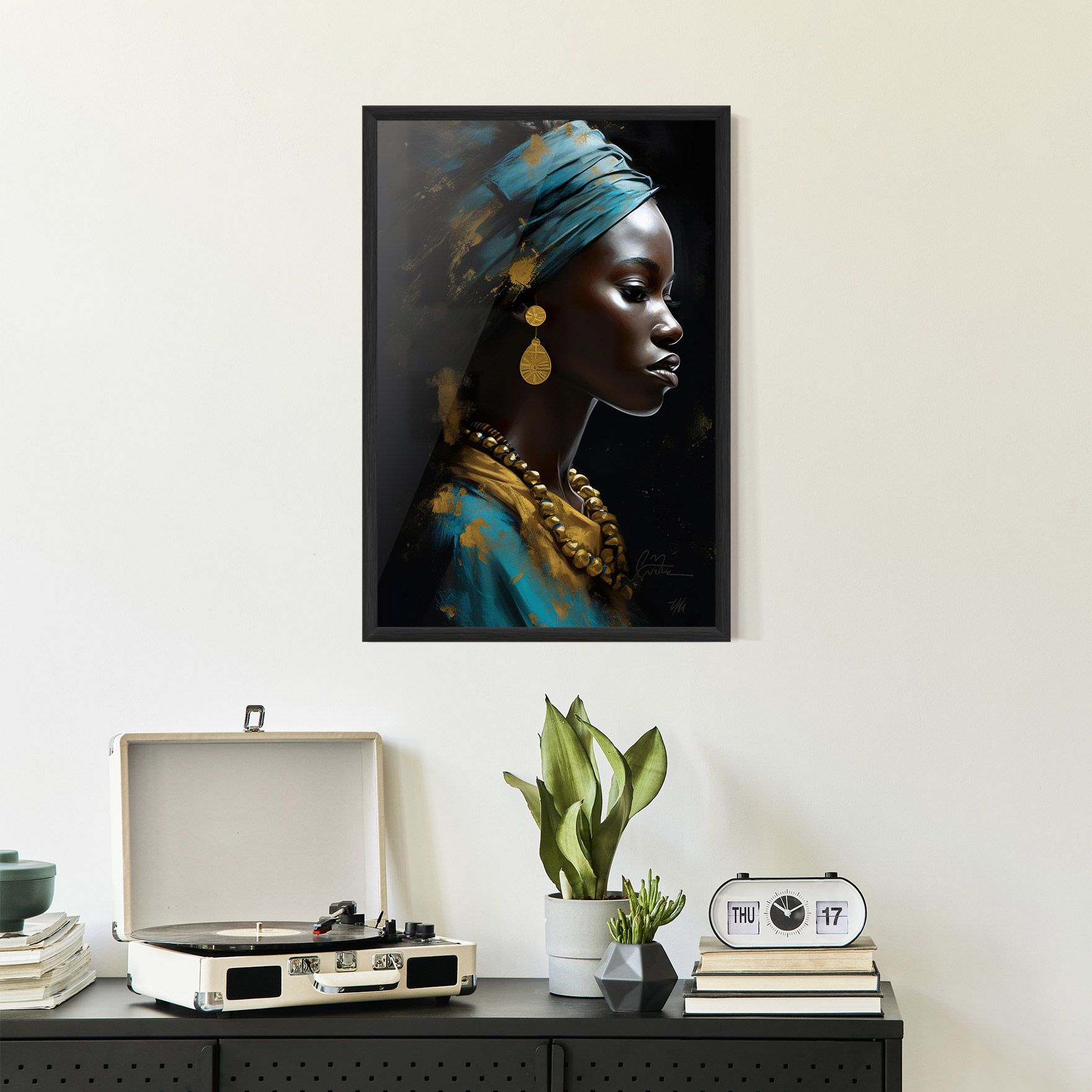 Blue Turban mockup 2