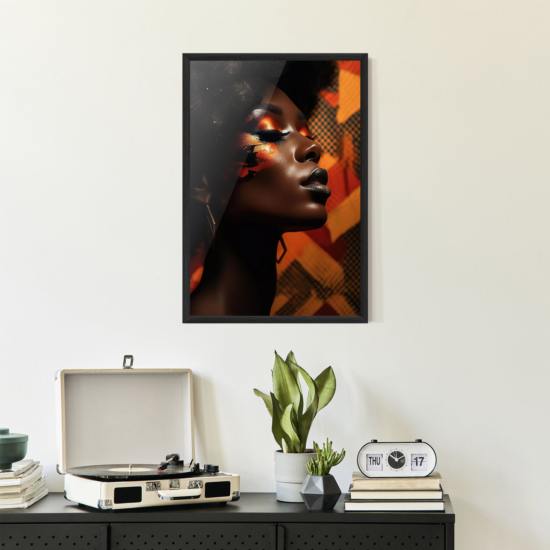 Orange African Makeup mockup 2