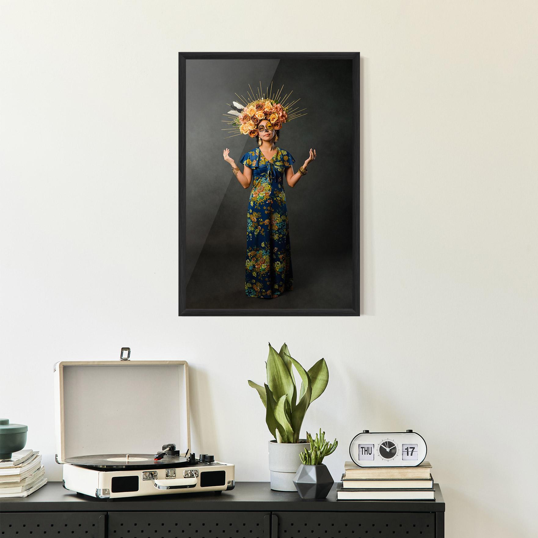 Gerahmte Poster Sugar Skull Makeup mockup 2