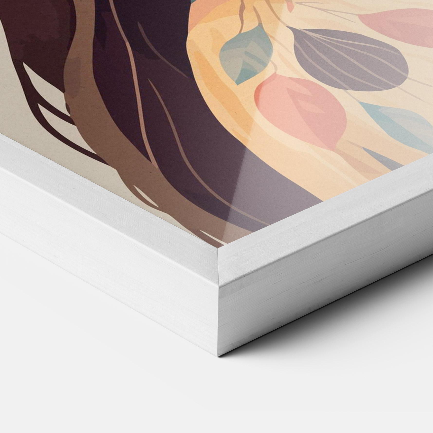 Gerahmte Poster Boho Girl mockup 3