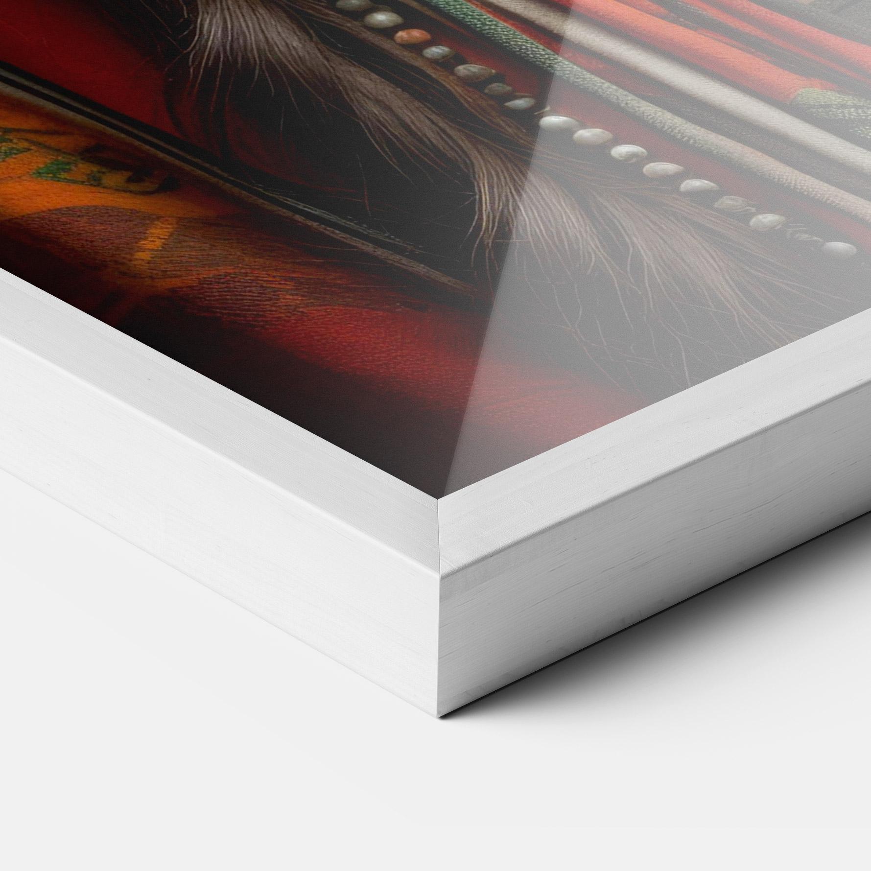 Gerahmte Poster Colorful Hat And Earrings mockup 3