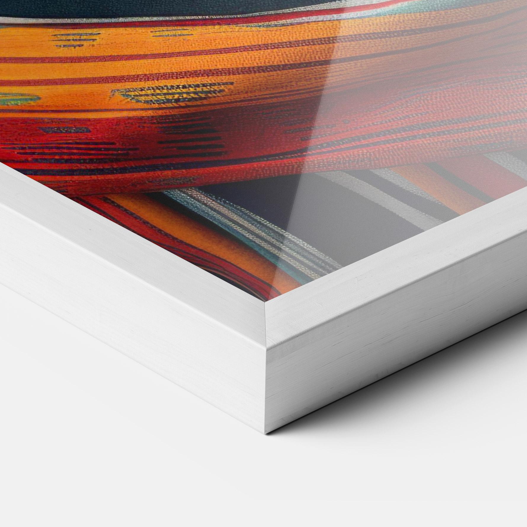 Gerahmte Poster Colorful Scarf mockup 3