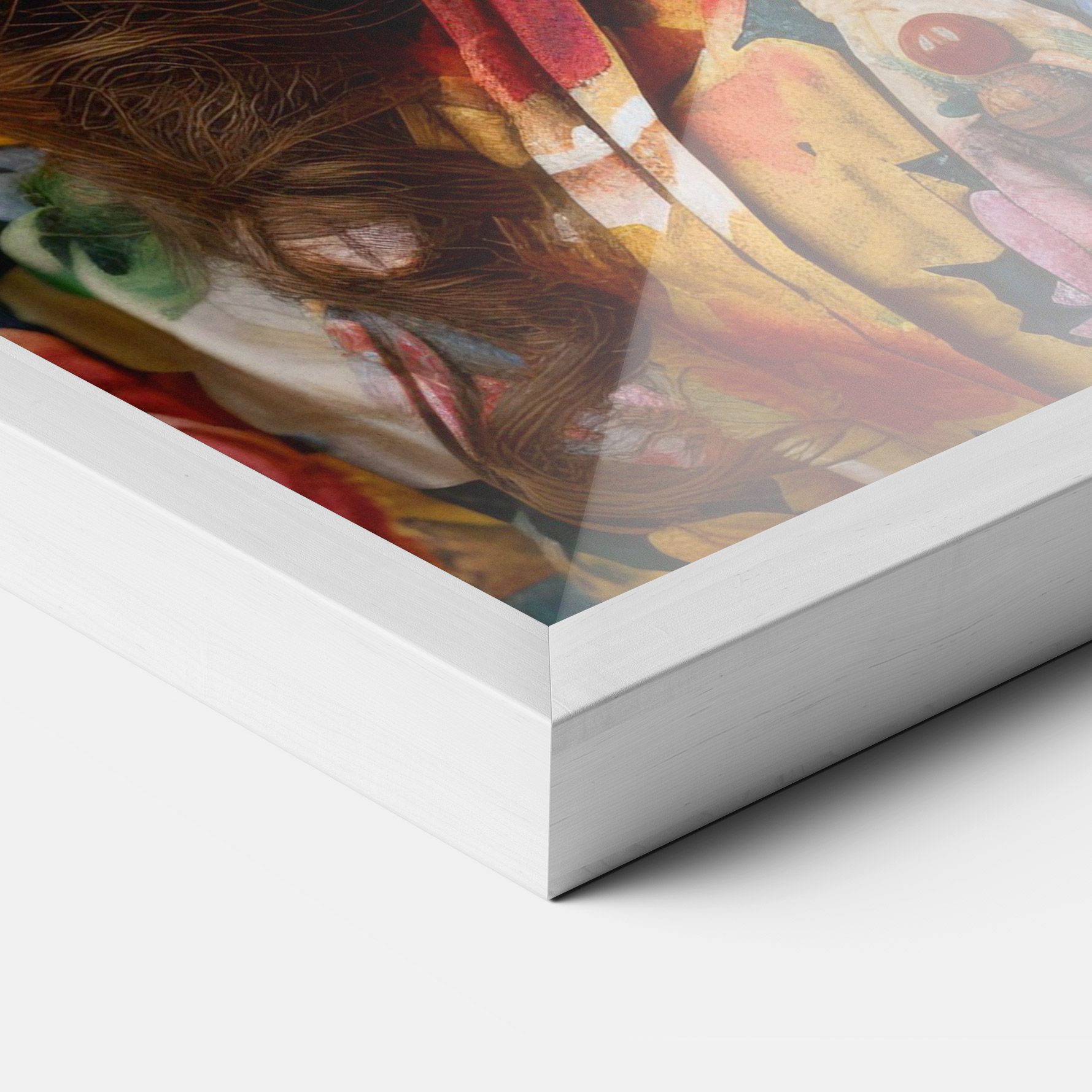 Floral Dress Long Hair mockup 3