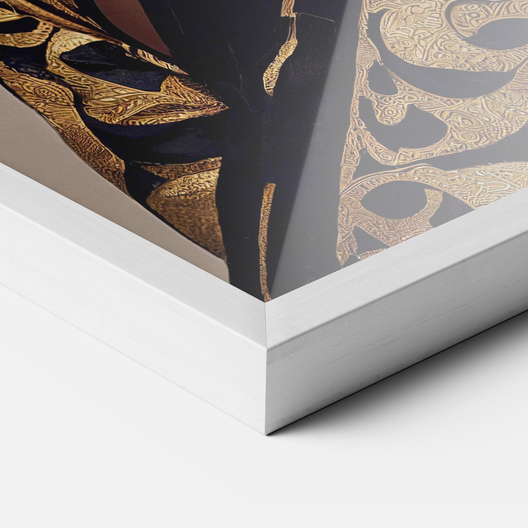 Gerahmte Poster Kimono Headphones mockup 3