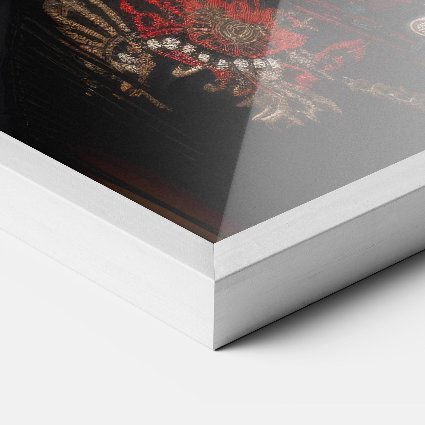 Gerahmte Poster Native American Long Hair mockup 3