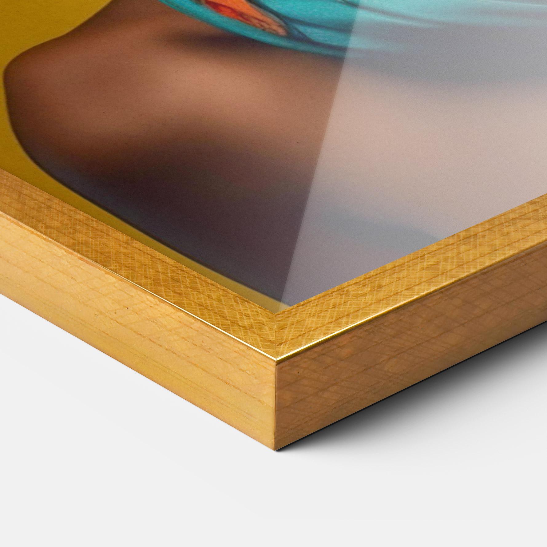 Gerahmte Poster African Yellow Portrait mockup 3