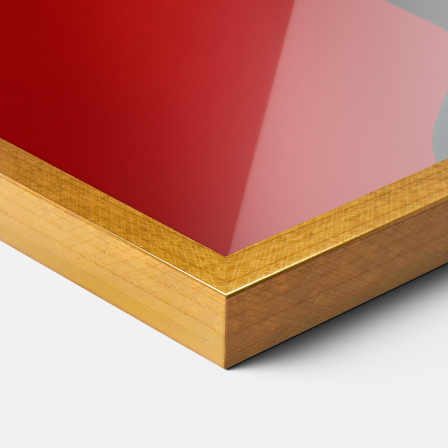 Gerahmte Poster Asiatic Red Makeup mockup 3