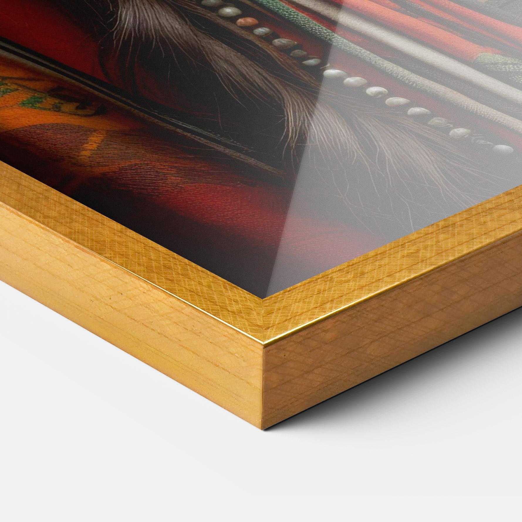 Gerahmte Poster Colorful Hat And Earrings mockup 3