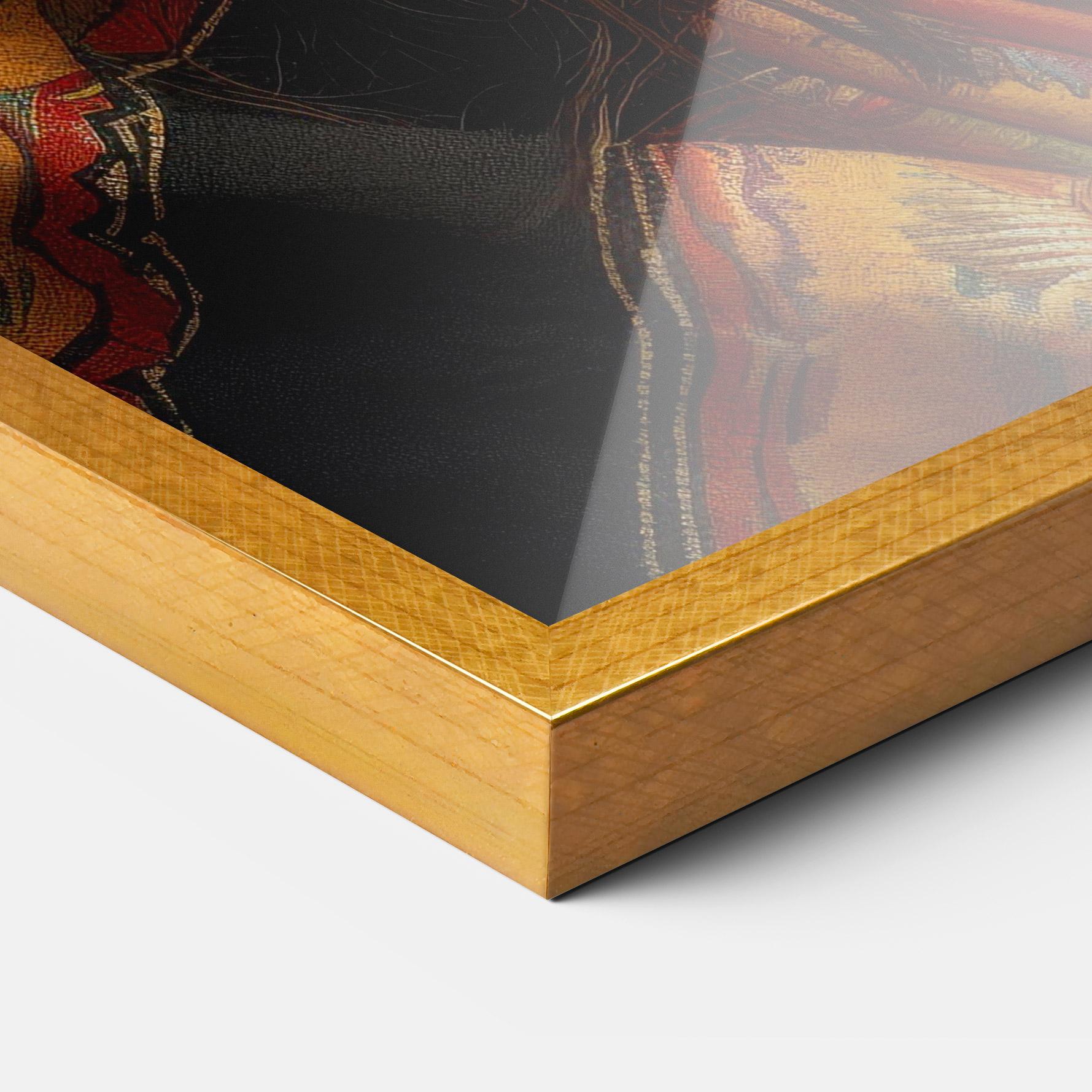 Gerahmte Poster Colorful Hat And Scarf mockup 3