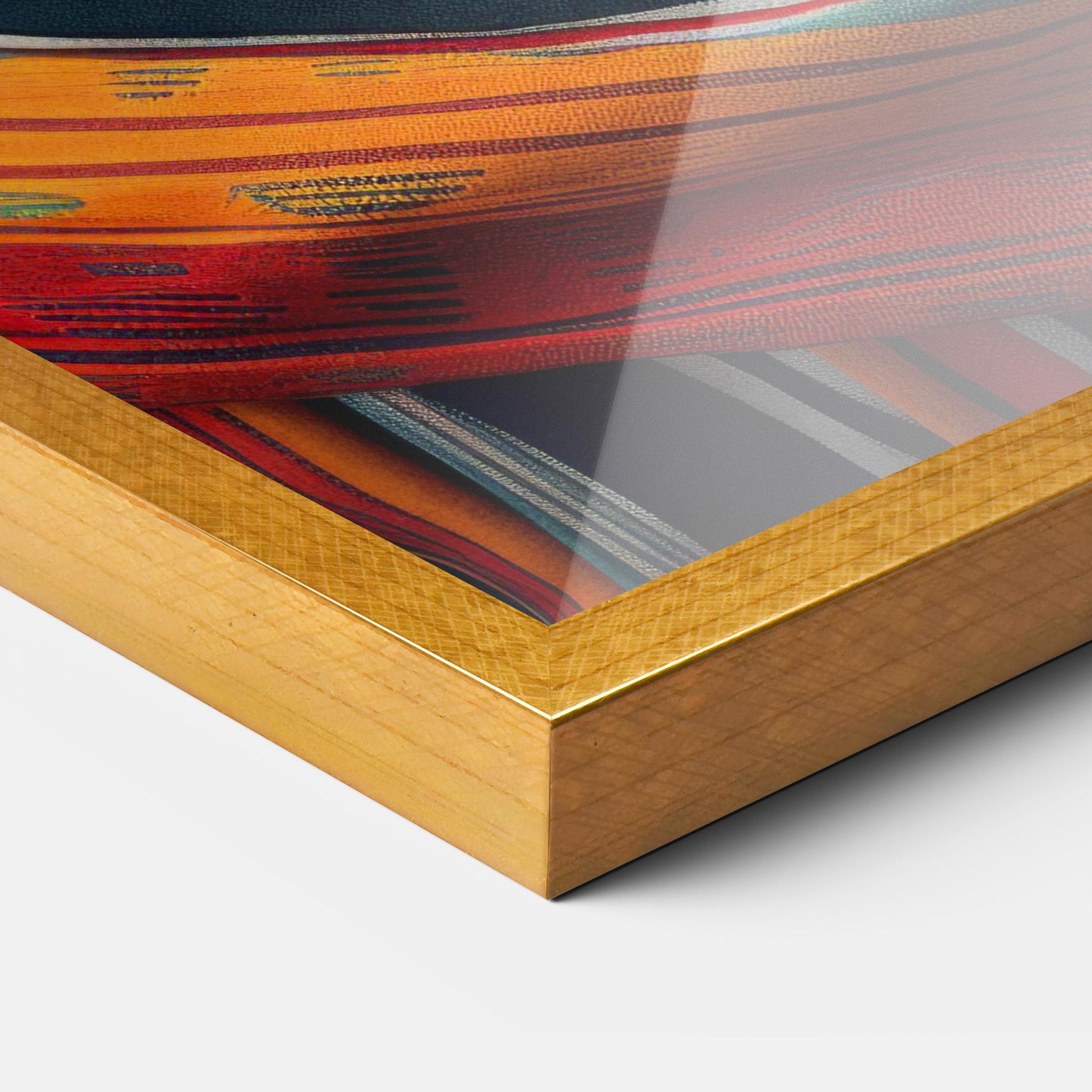 Gerahmte Poster Colorful Scarf mockup 3