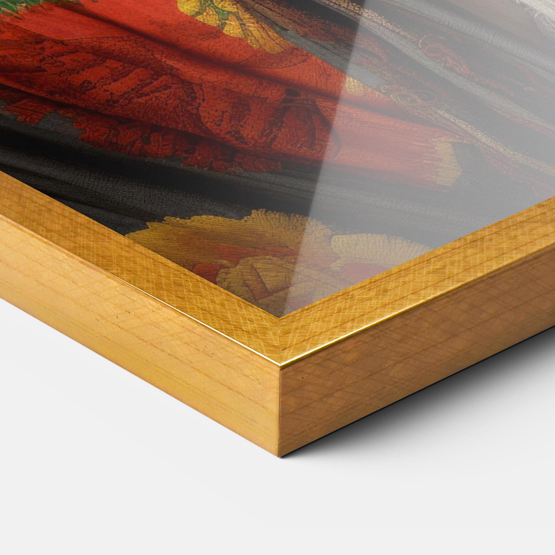 Gerahmte Poster Colorful Shawl mockup 3