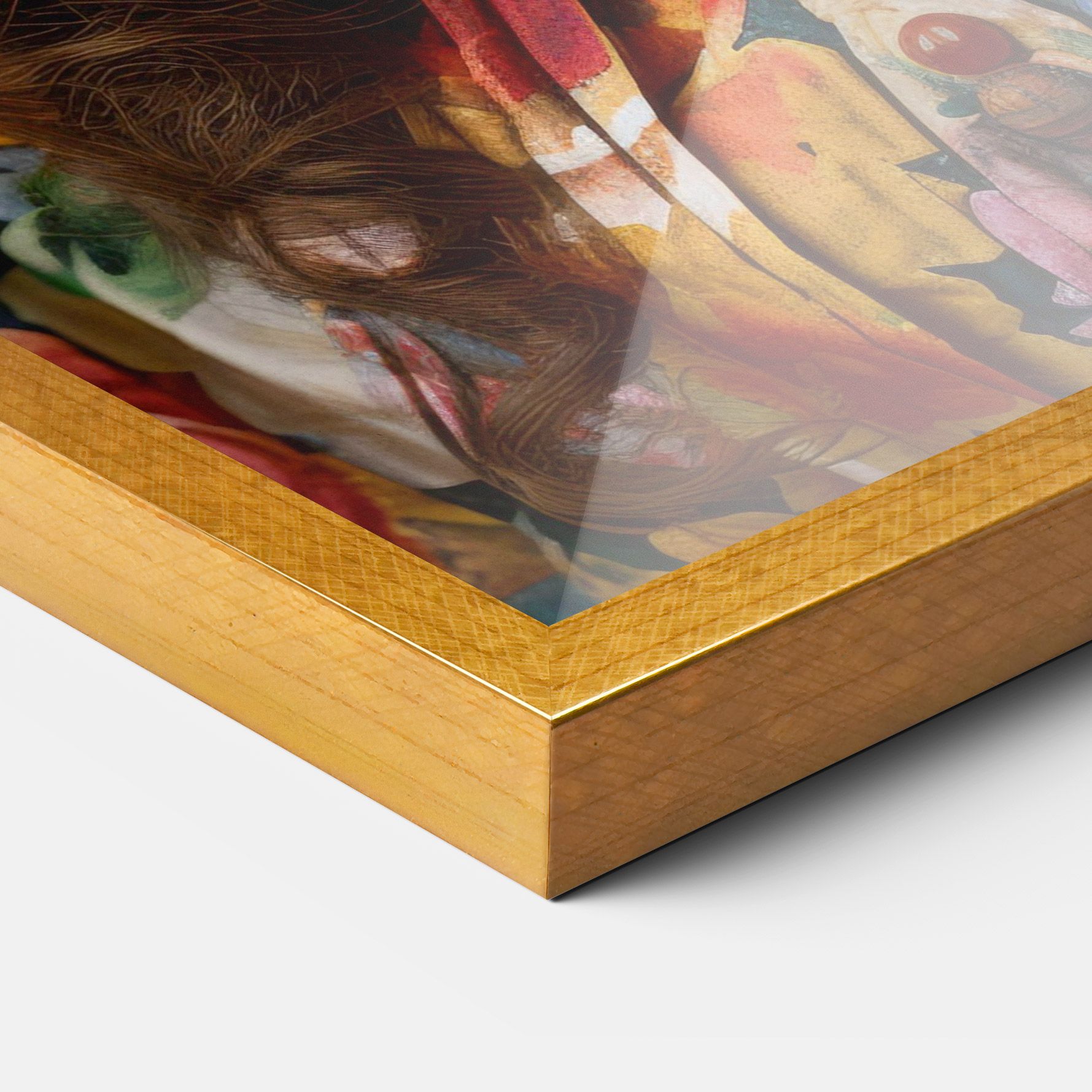 Floral Dress Long Hair mockup 3