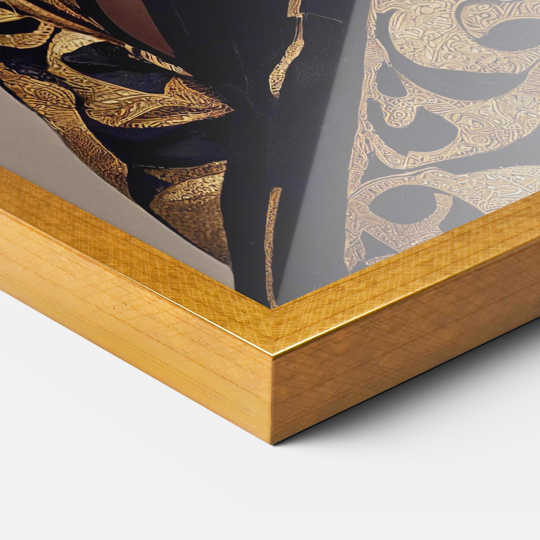 Gerahmte Poster Kimono Headphones mockup 3