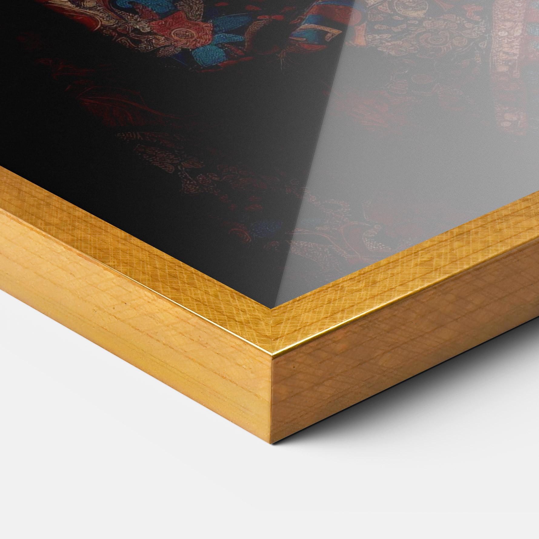 Gerahmte Poster Large Afro Head mockup 3