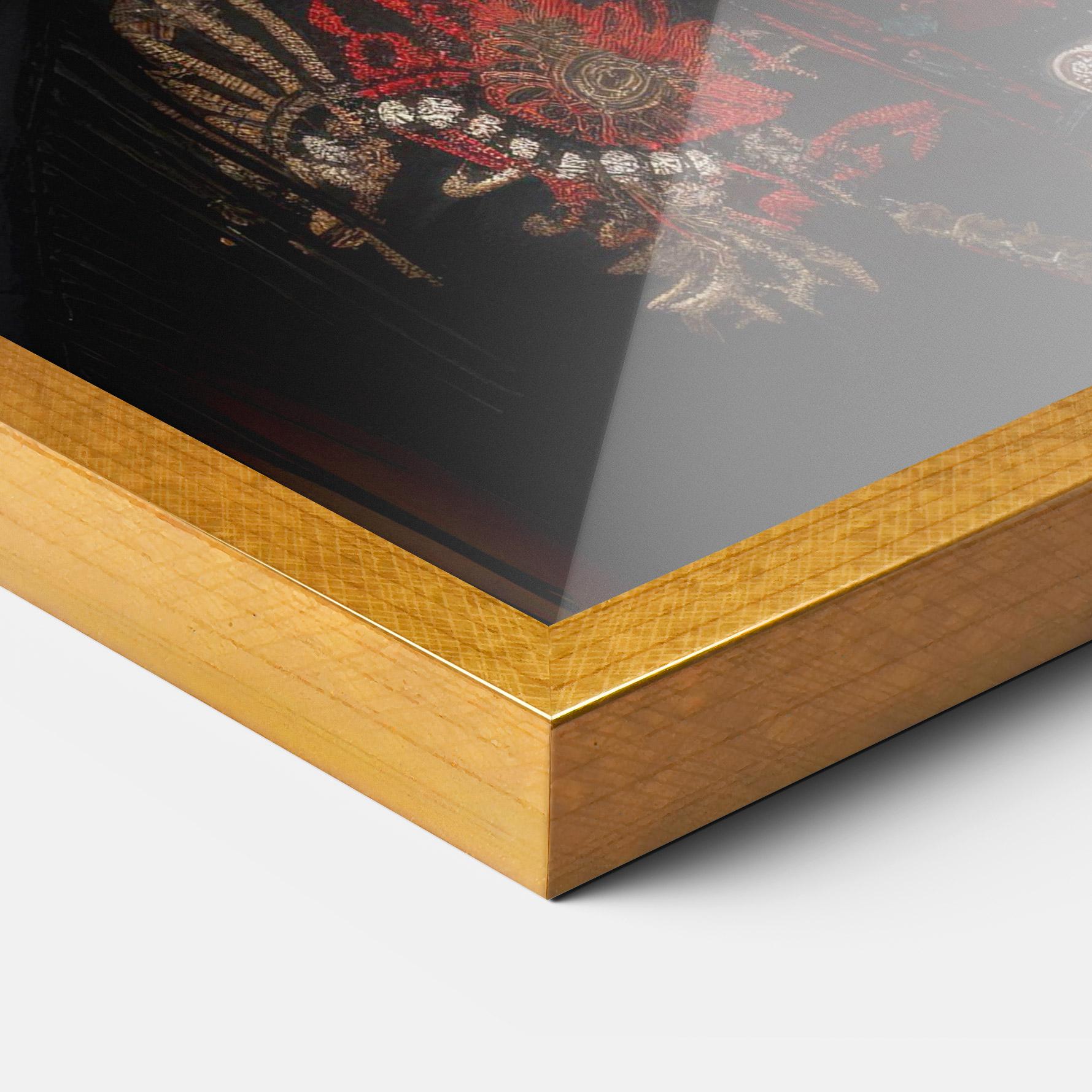 Gerahmte Poster Native American Long Hair mockup 3