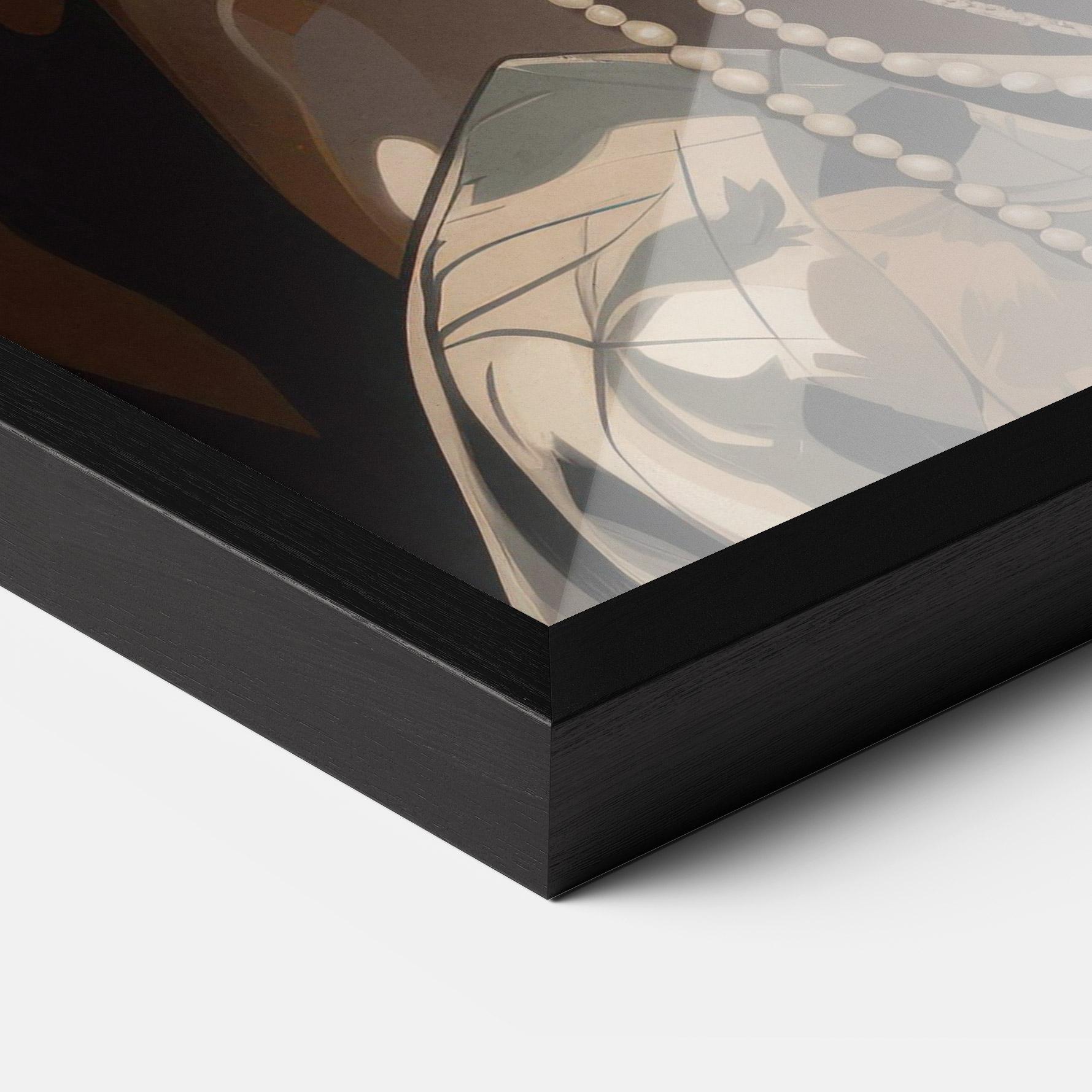 Gerahmte Poster African Woman On Cream mockup 3