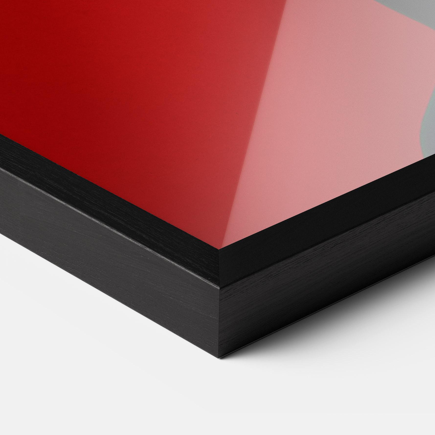 Gerahmte Poster Asiatic Red Makeup mockup 3