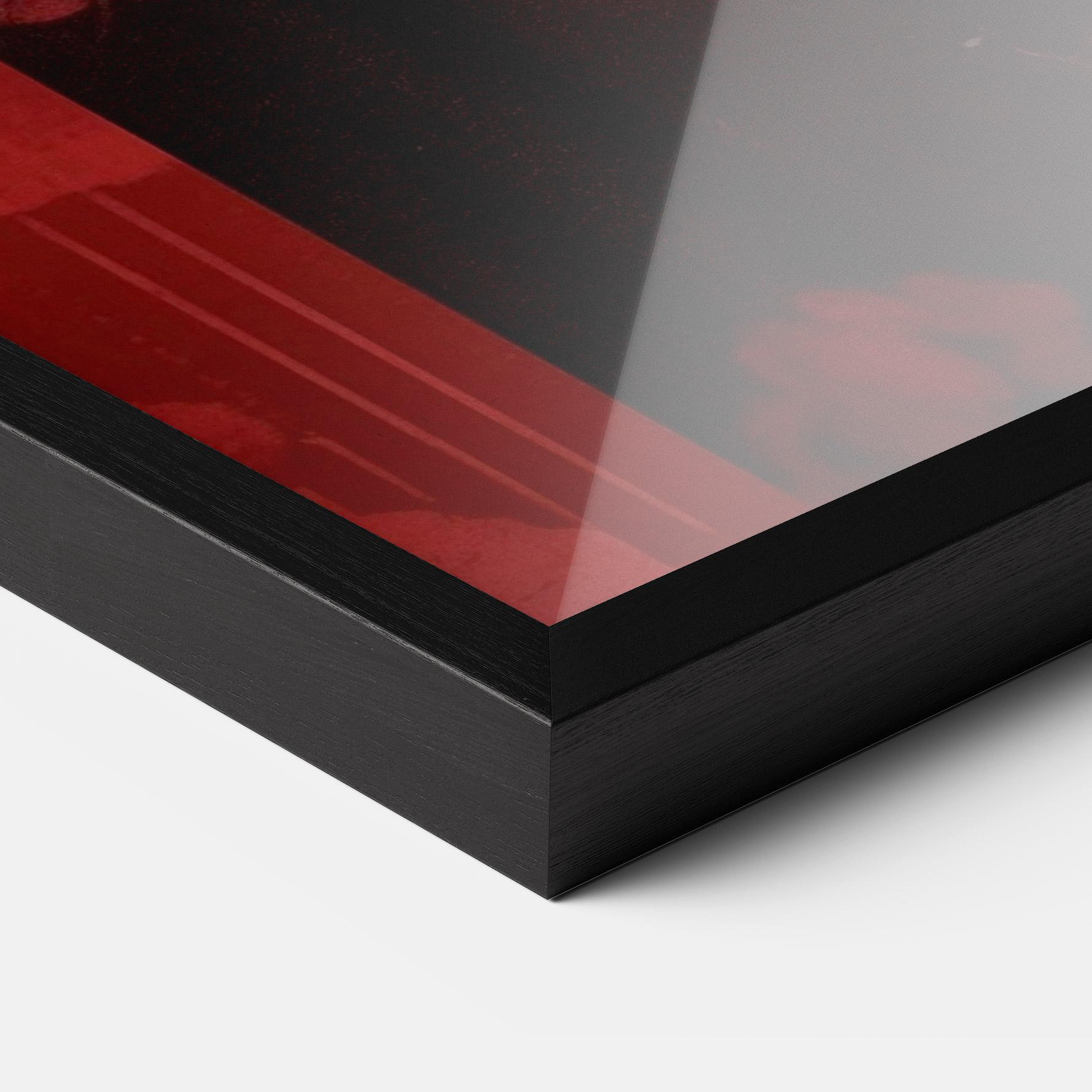 Gerahmte Poster Black Asiatic Makeup mockup 3