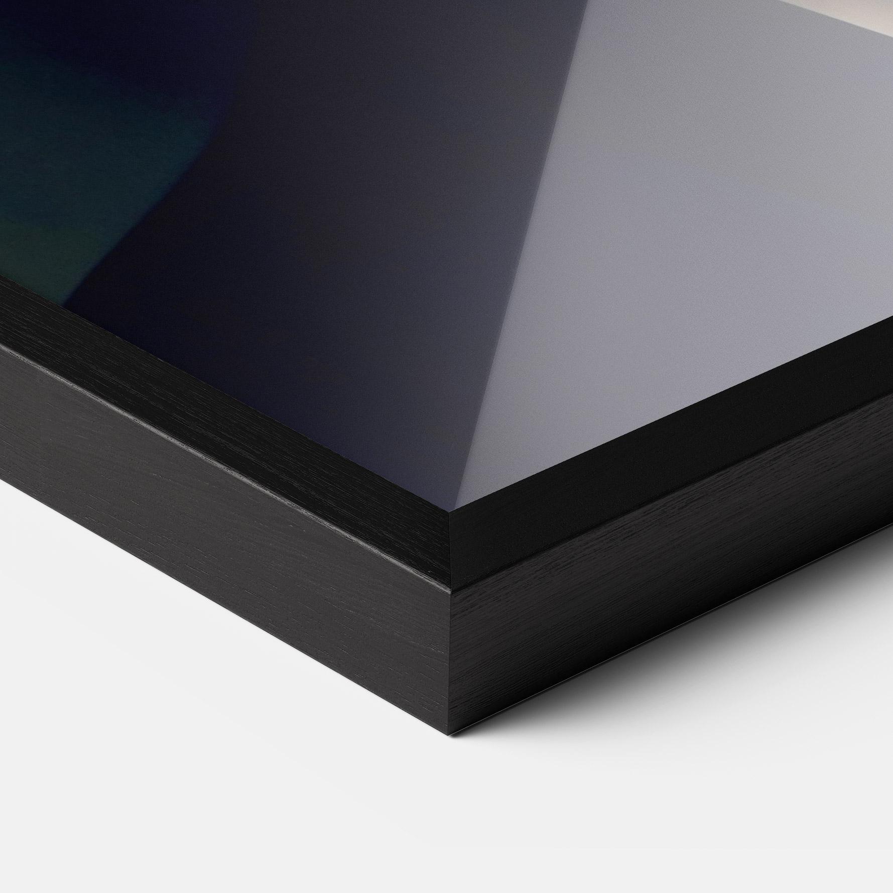 Gerahmte Poster Black Circle Asian Woman mockup 3