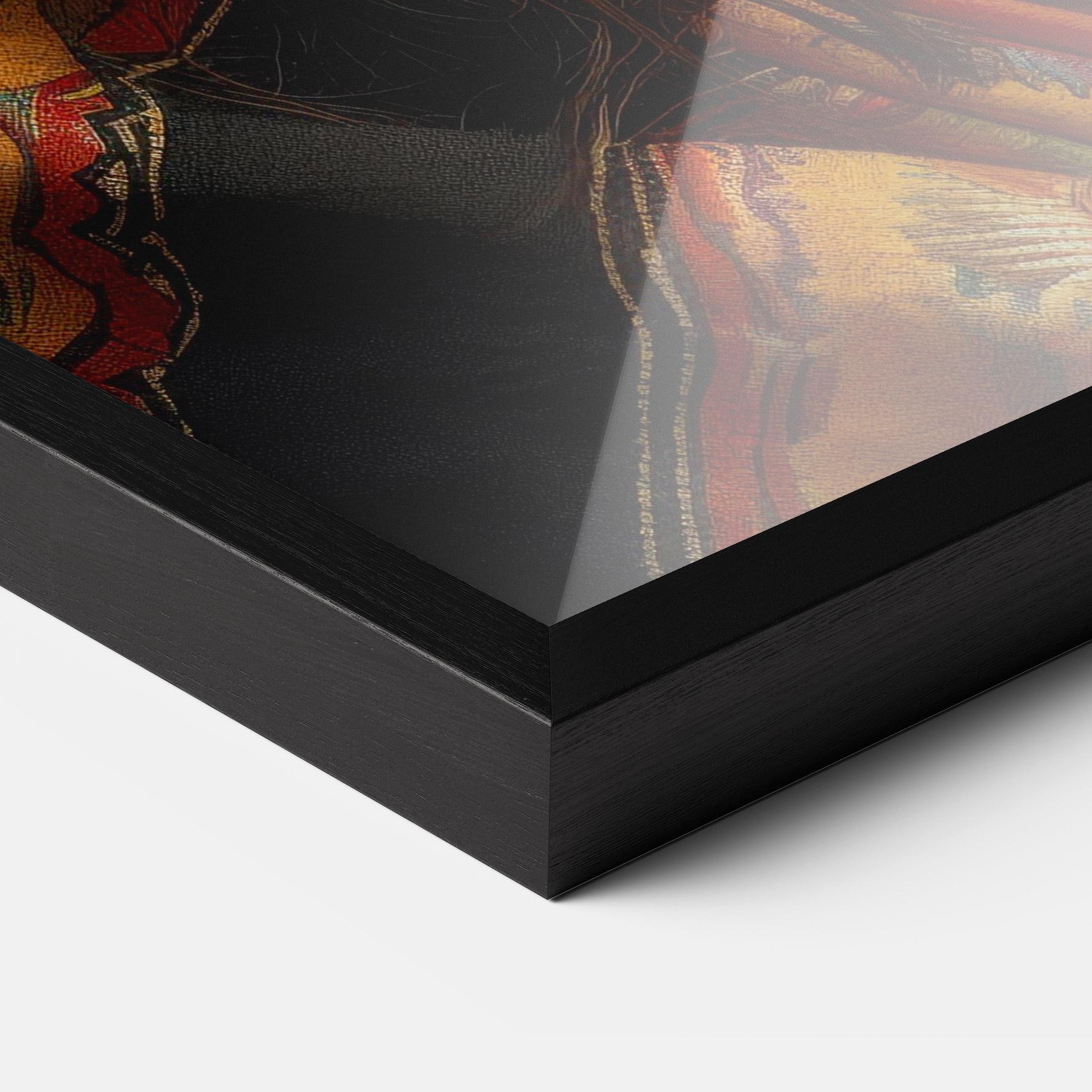 Gerahmte Poster Colorful Hat And Scarf mockup 3