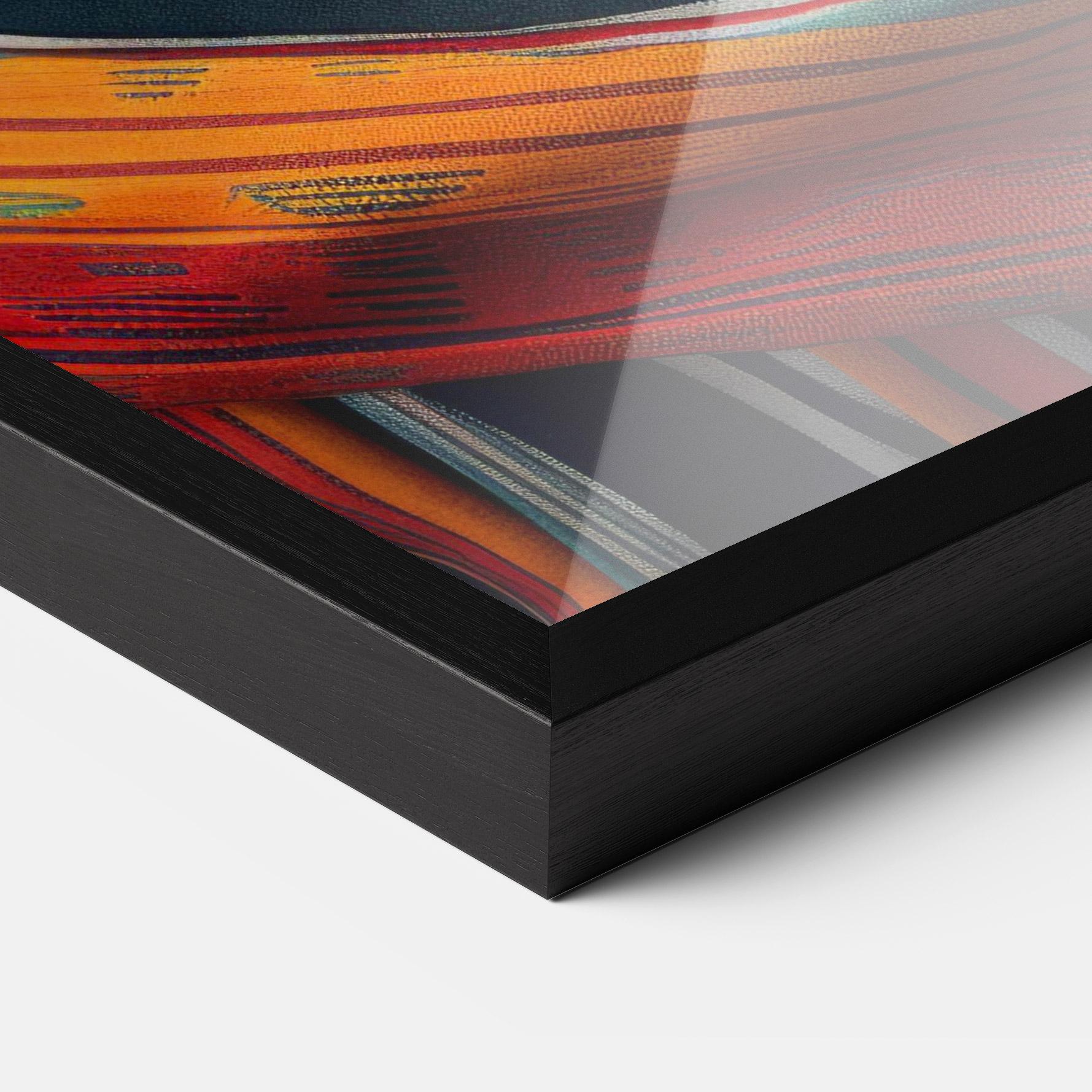 Gerahmte Poster Colorful Scarf mockup 3