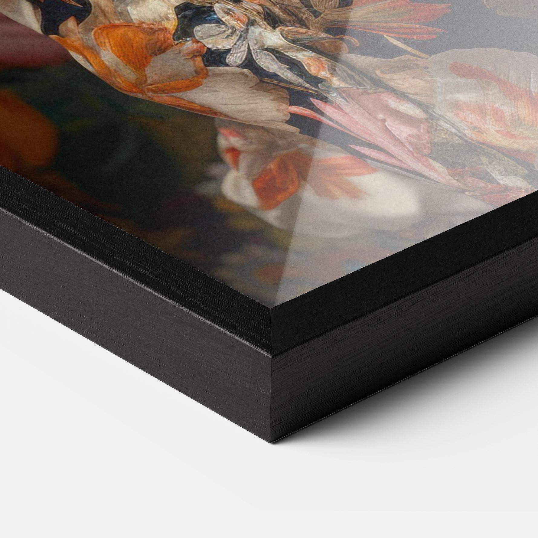 Gerahmte Poster Floral Dress Lady mockup 3