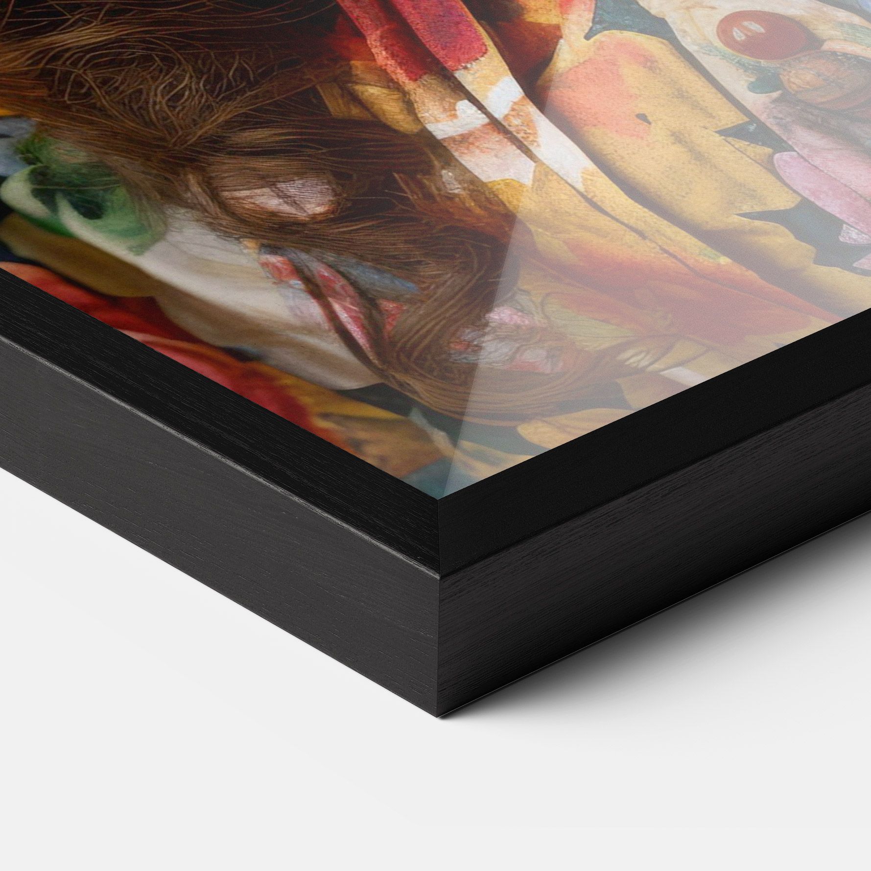 Floral Dress Long Hair mockup 3