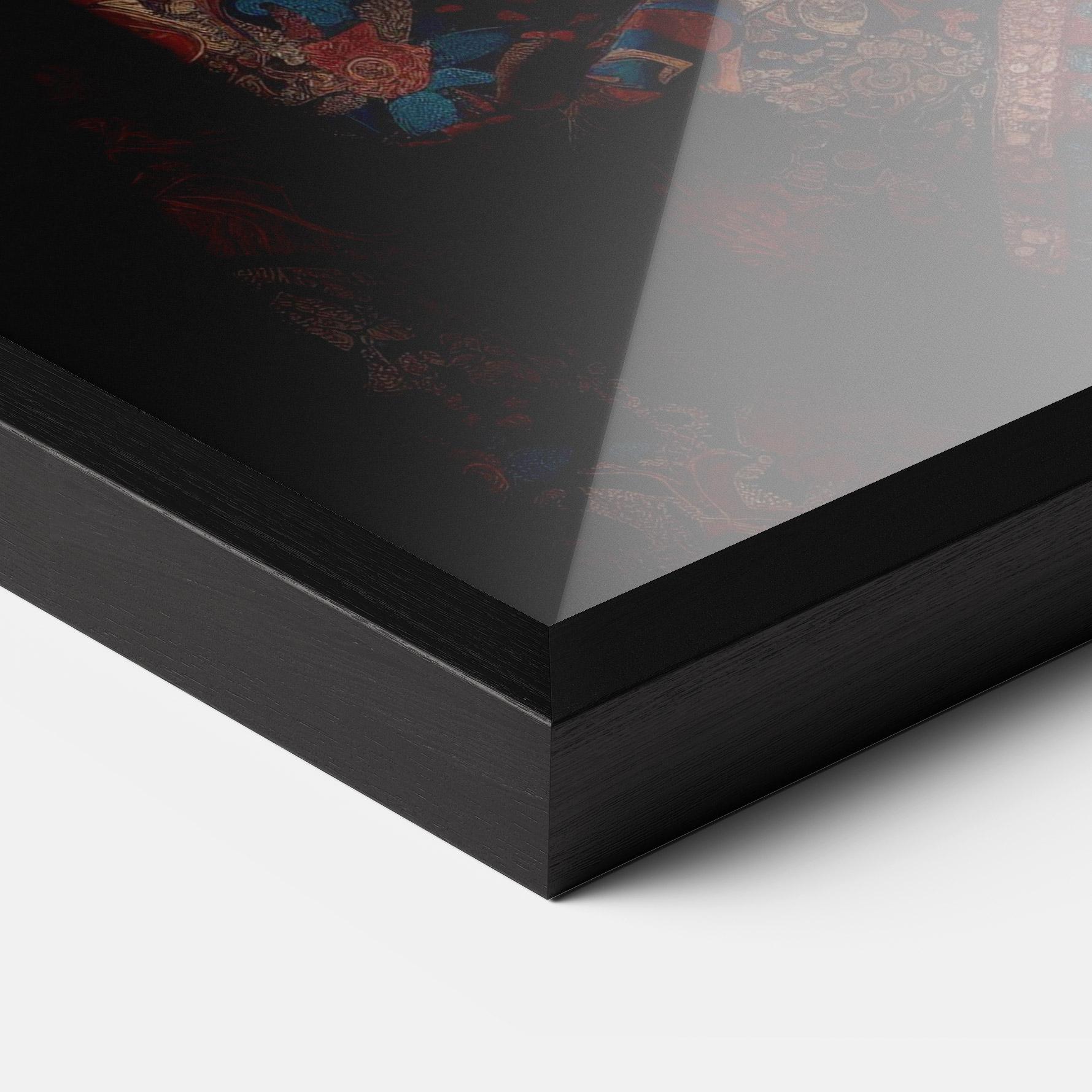 Gerahmte Poster Large Afro Head mockup 3