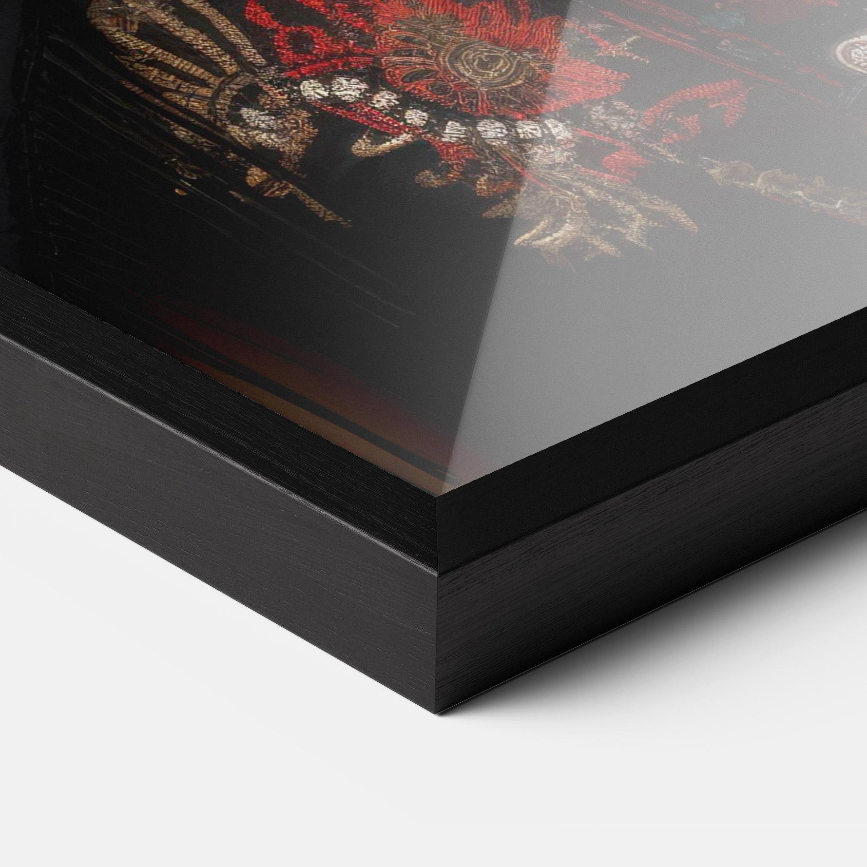 Gerahmte Poster Native American Long Hair mockup 3