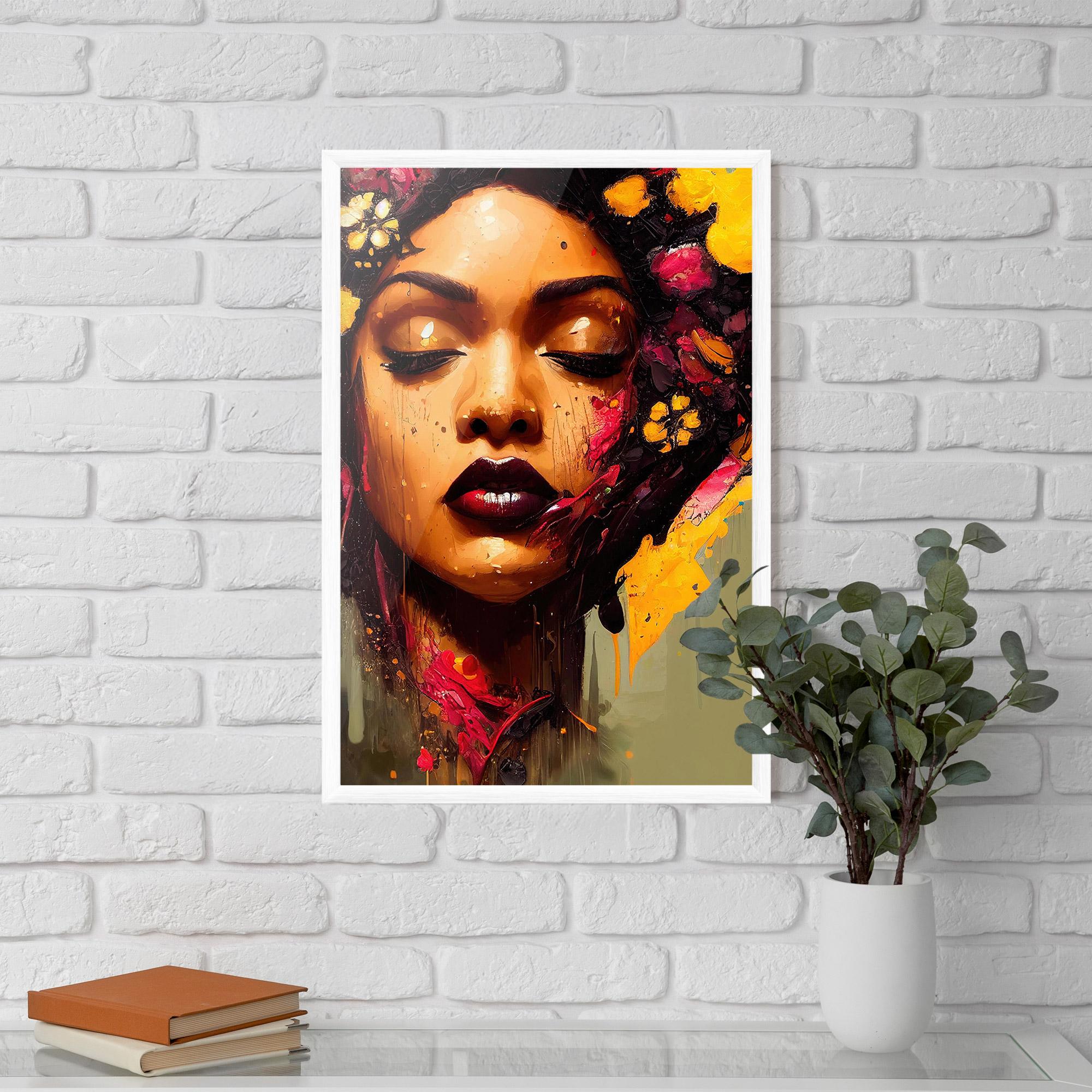 Gerahmte Poster Ebony Woman mockup 5