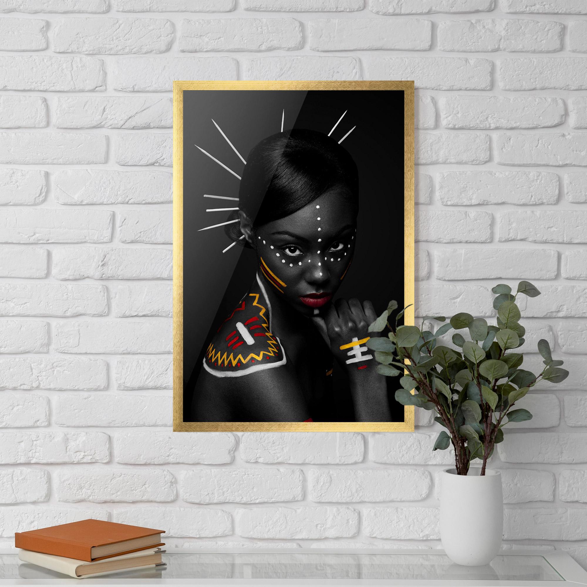Gerahmte Poster Tribal Beauty mockup 5