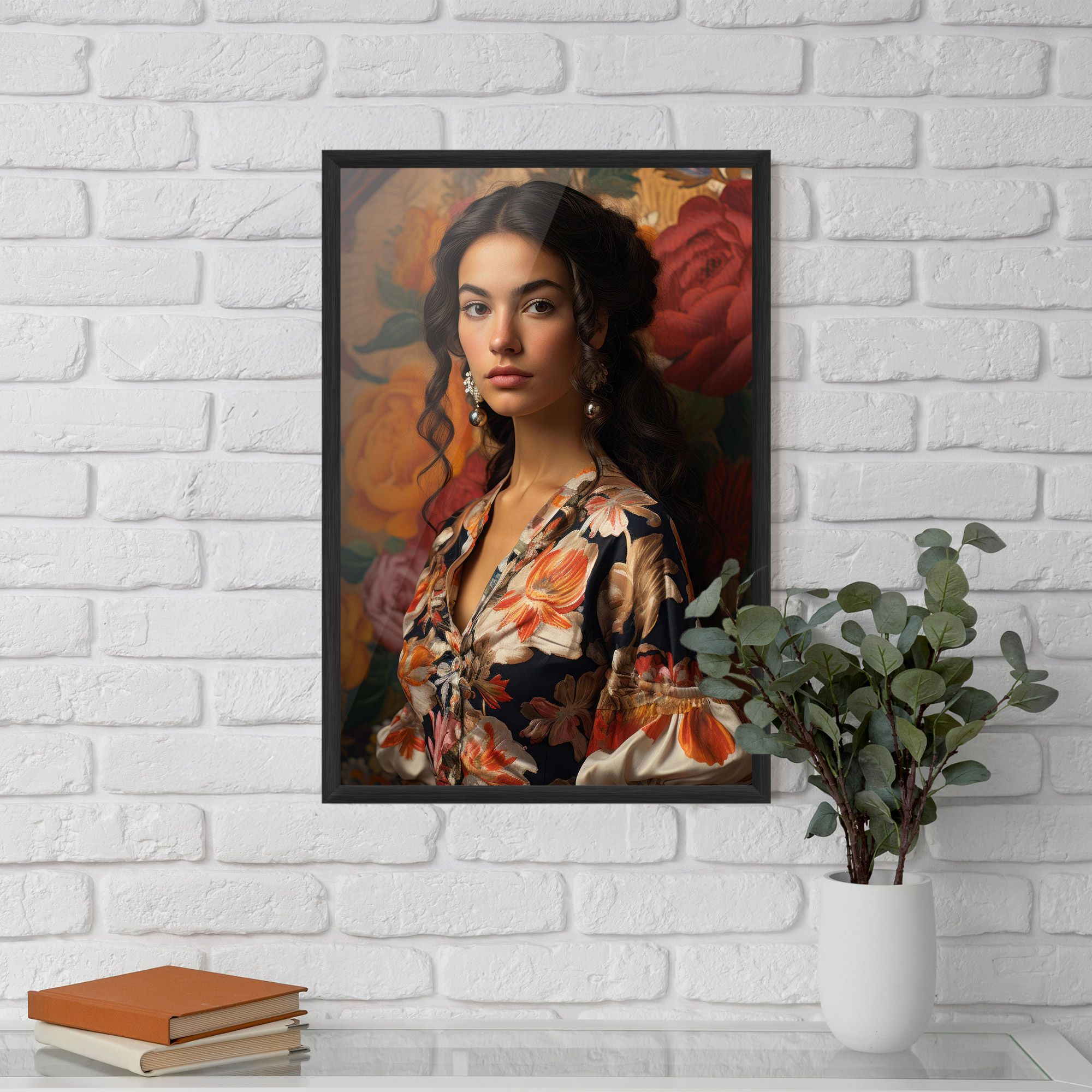 Floral Dress Lady mockup 5